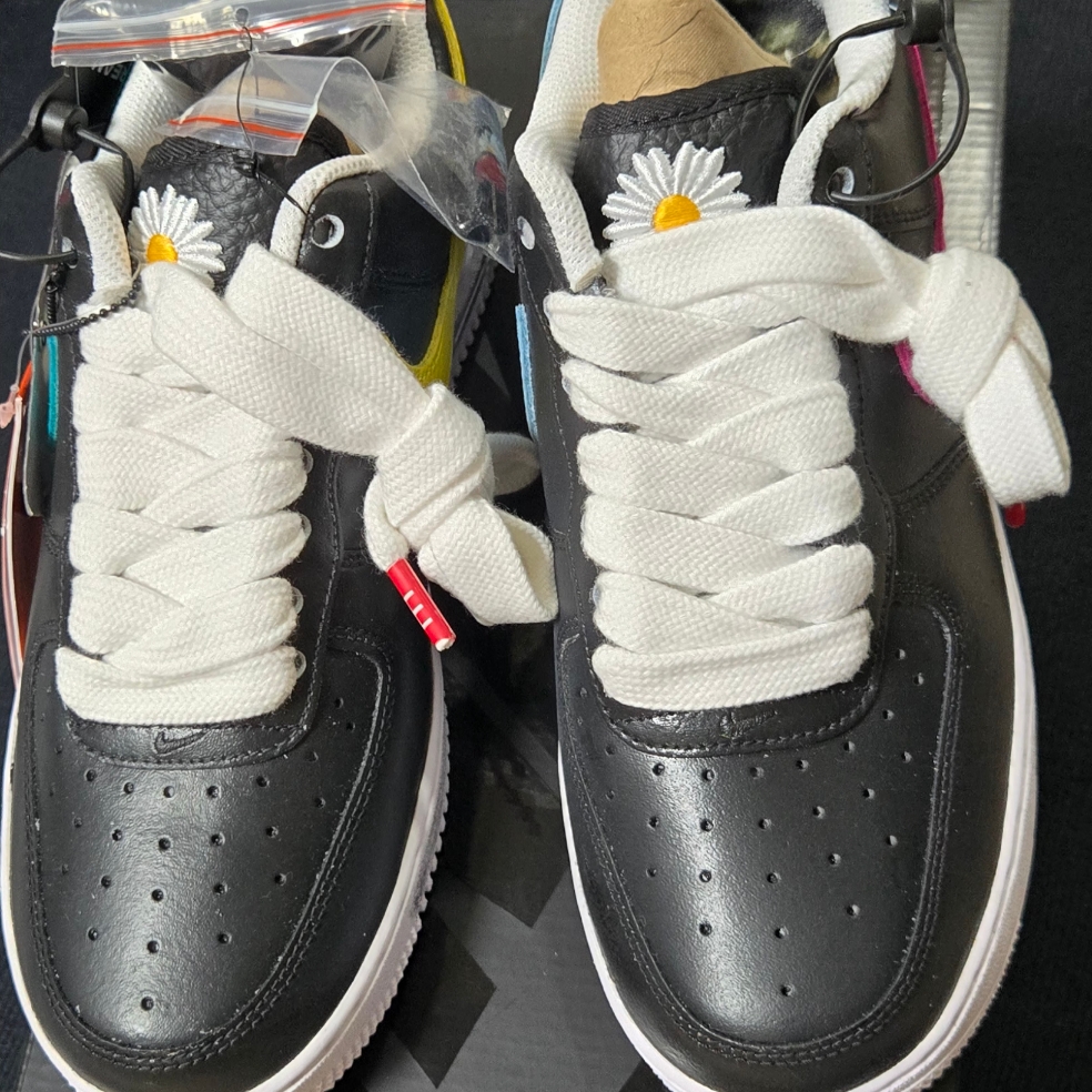 Nike x Peaceminusone Air Force 1 Low Para-Noise 3.0 Black and Multicolor, Nike x Peaceminusone Air Force 1 Low Para-Noise 2.0 착용 스타일 - 3