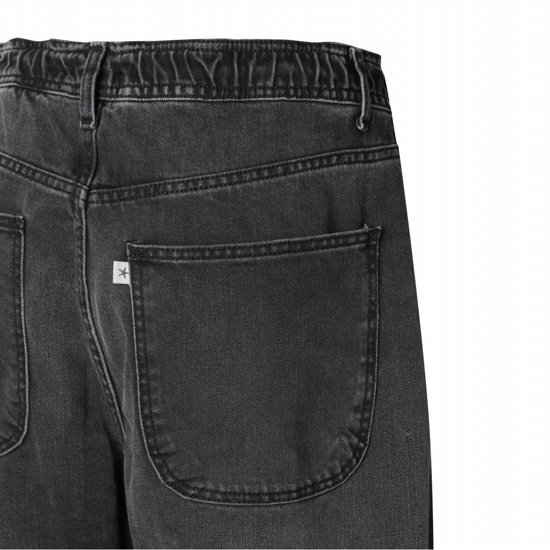 시리즈 파이버 워싱 루즈핏 데님 팬츠 블랙(SERIES Fiver Washed Loose Fit Denim Pants Black) - 6