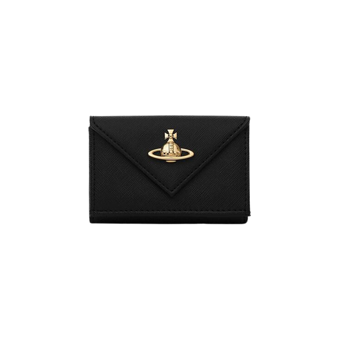 Vivienne Westwood Envelope Leather Wallet Black 상세 이미지 1