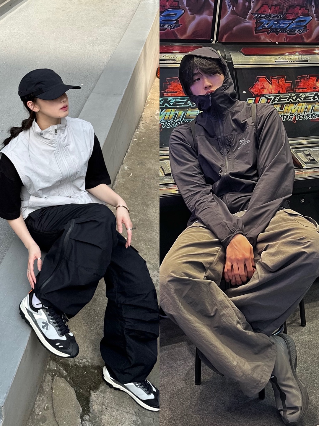 Supreme Sport Webbing Camp Cap Black - 23SS, Asics x Vivienne Westwood Gel-Kayano 27 LTX Black 착용 스타일 - 2
