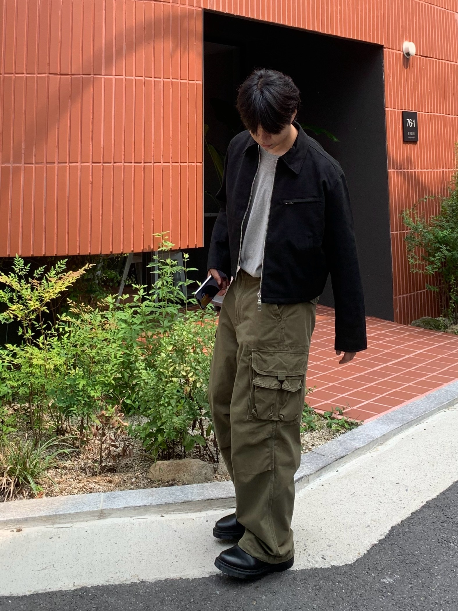 Dr. Martens 1461 Mono Black 착용 스타일 - 5