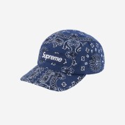 Supreme Bandana Camp Cap Navy - 21SS