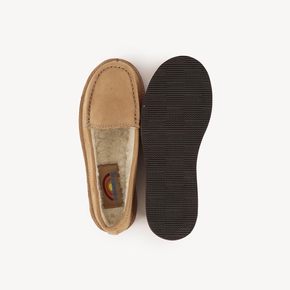 R09 Rainbow Sandals Classic Fleece Loafer Sierra Brown - #5
