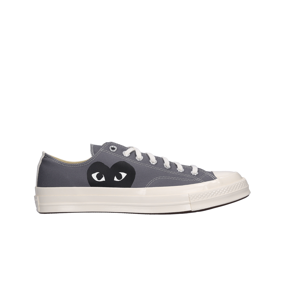 컨버스 x 플레이 꼼데가르송 척 70 로우 스틸 그레이(Converse x Play Comme des Garcons Chuck 70 Ox Steel Gray)