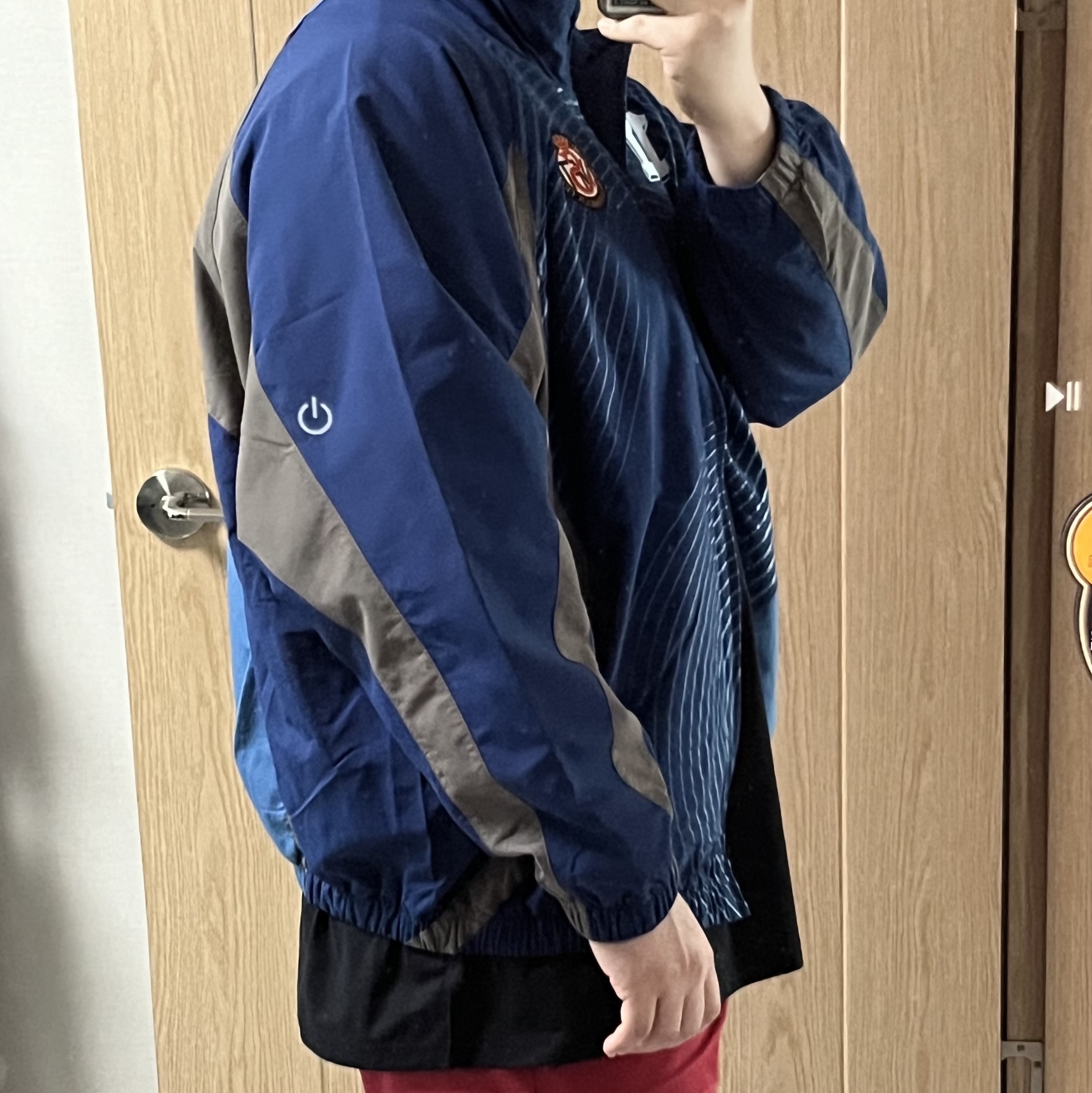 Supreme S Logo Track Jacket Navy - 24FW, Supreme Tyler The Creator T-Shirt Navy - 24FW 착용 스타일 - 2