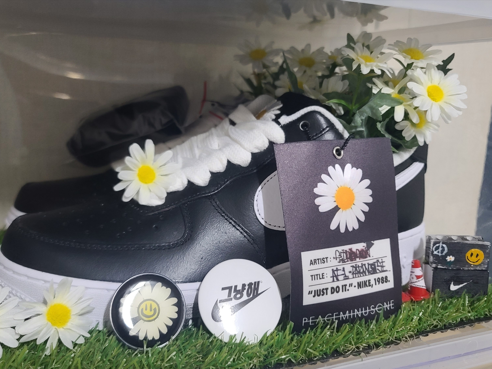 Nike x Peaceminusone Air Force 1 Low Para-Noise 착용 스타일