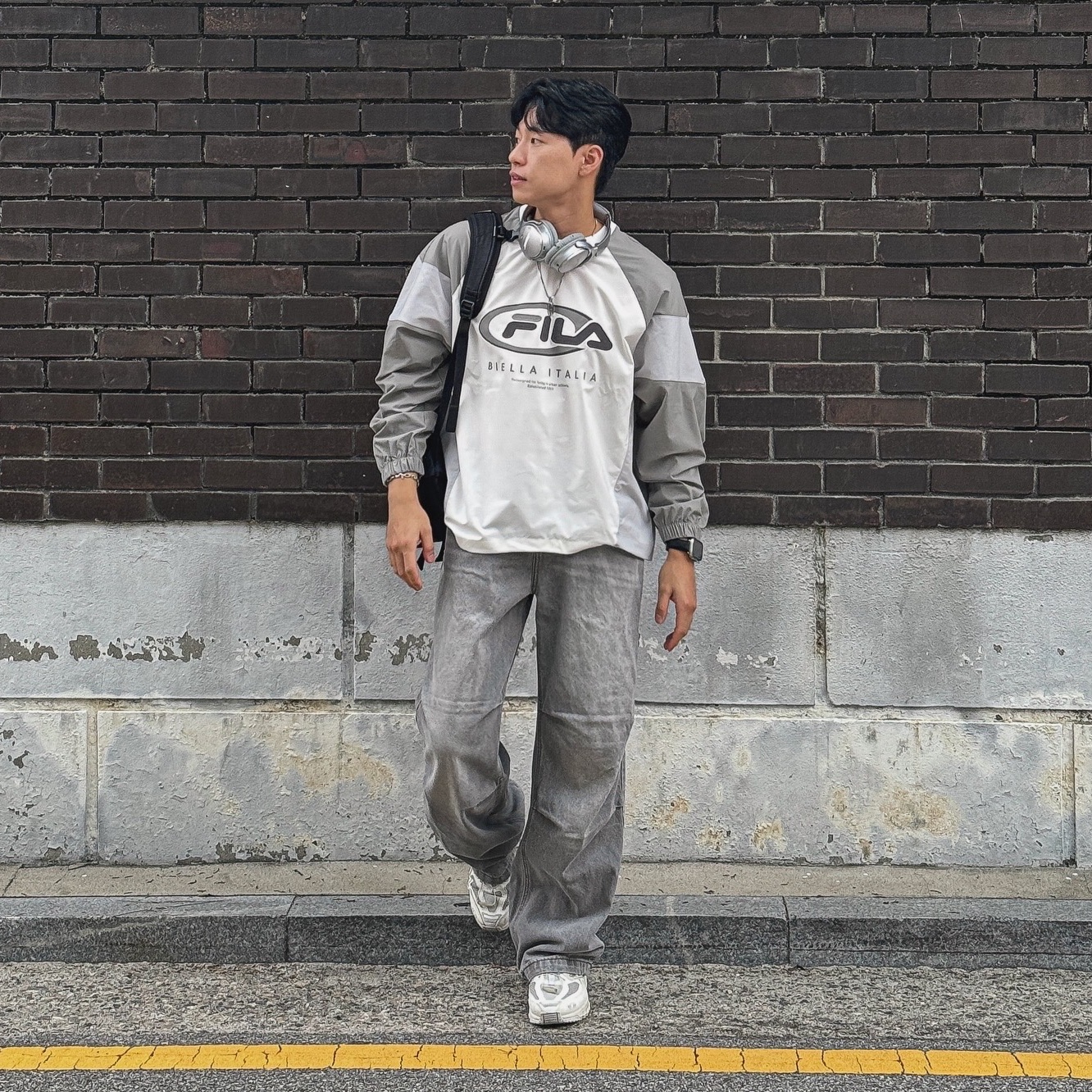 BOSE QC35 II Silver (Korean Ver.), Salomon ACS Pro White Vanilla Ice 착용 스타일 - 2