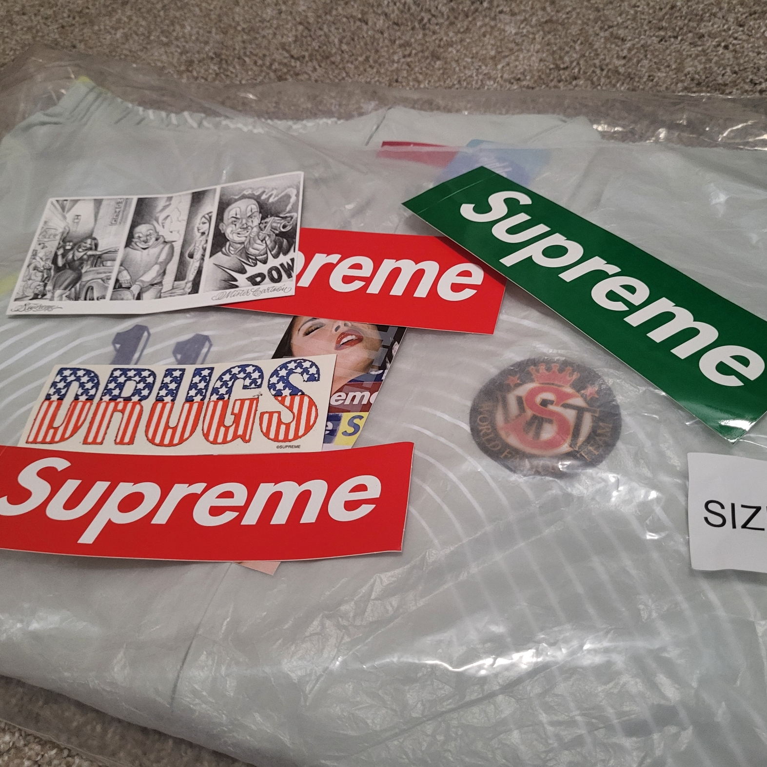 Supreme S Logo Track Jacket Light Mint - 24FW 착용 스타일