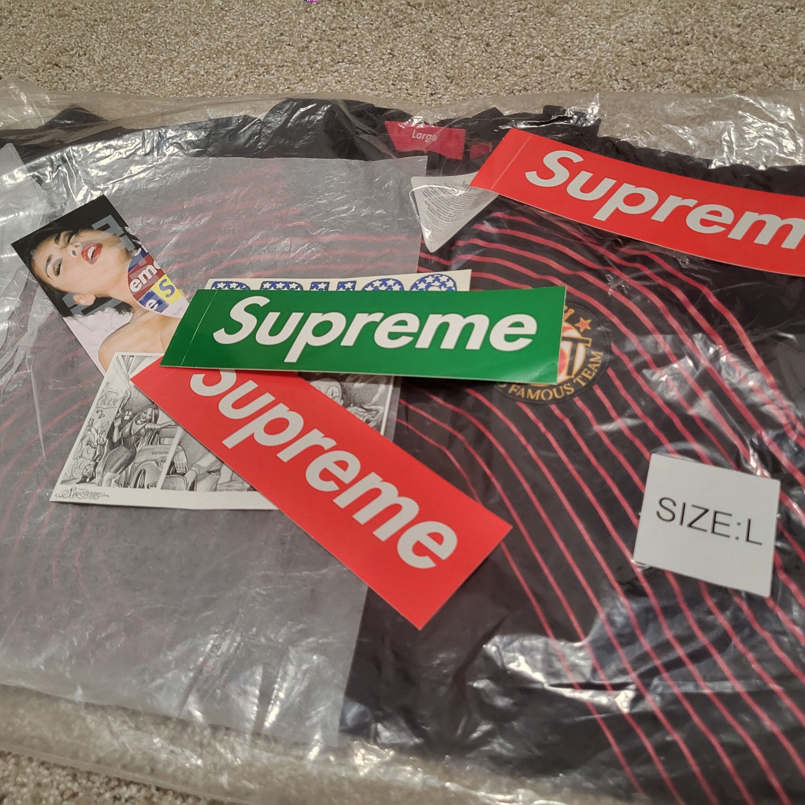 Supreme S Logo Track Jacket Black - 24FW 착용 스타일