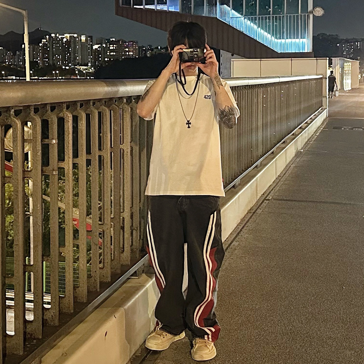 Chrome Hearts Silichrome CH Cross Pendant Black 2022/2023/2025 착용 스타일