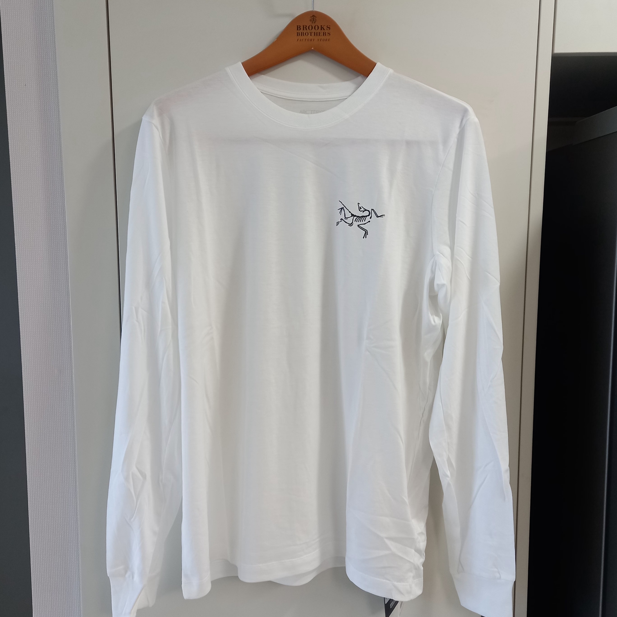 Arc'teryx Arc'Multi Bird Logo LS T-Shirt White Light 착용 스타일 - 2