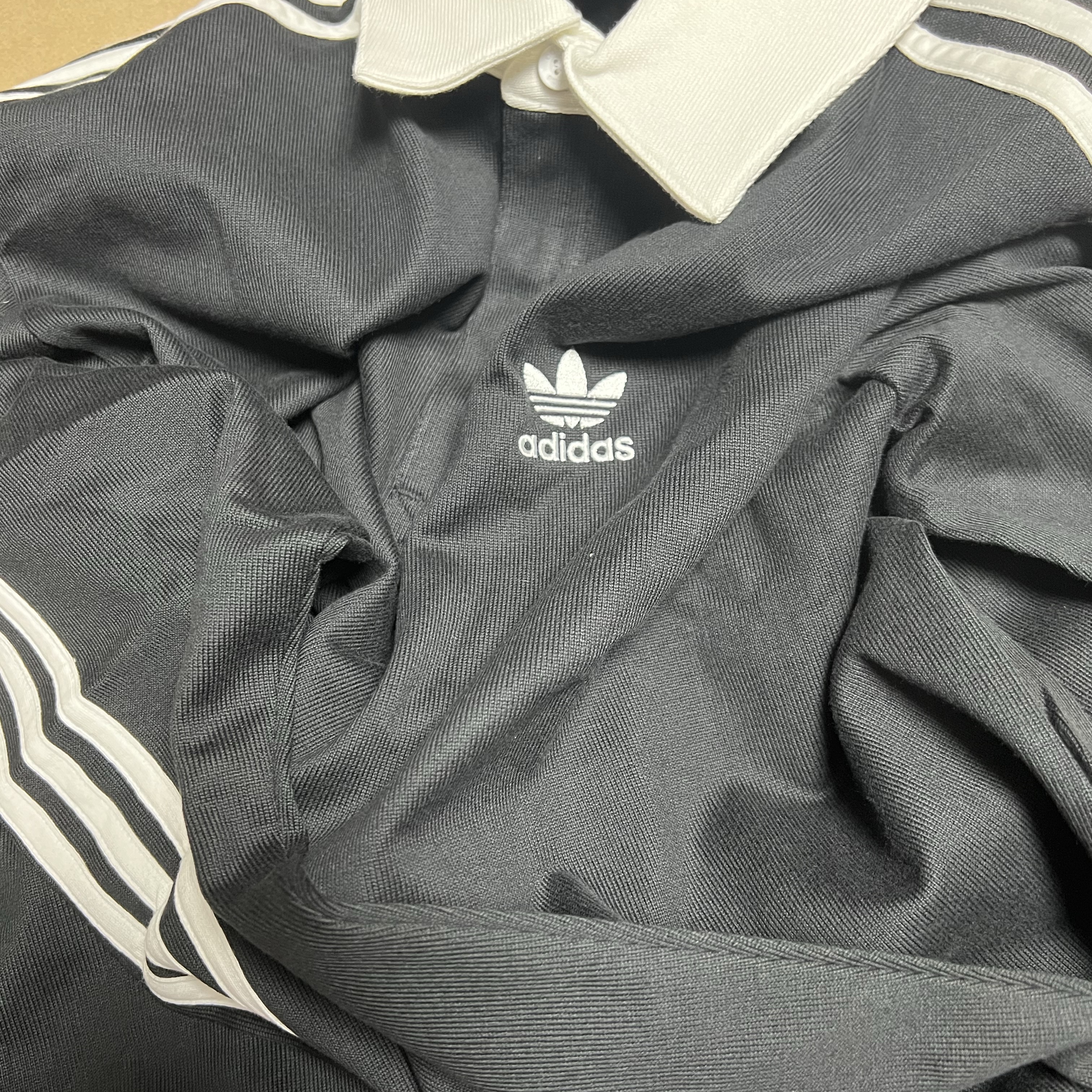 Adidas Adicolor Rugby  Polo Shirt Black - KR Sizing 착용 스타일