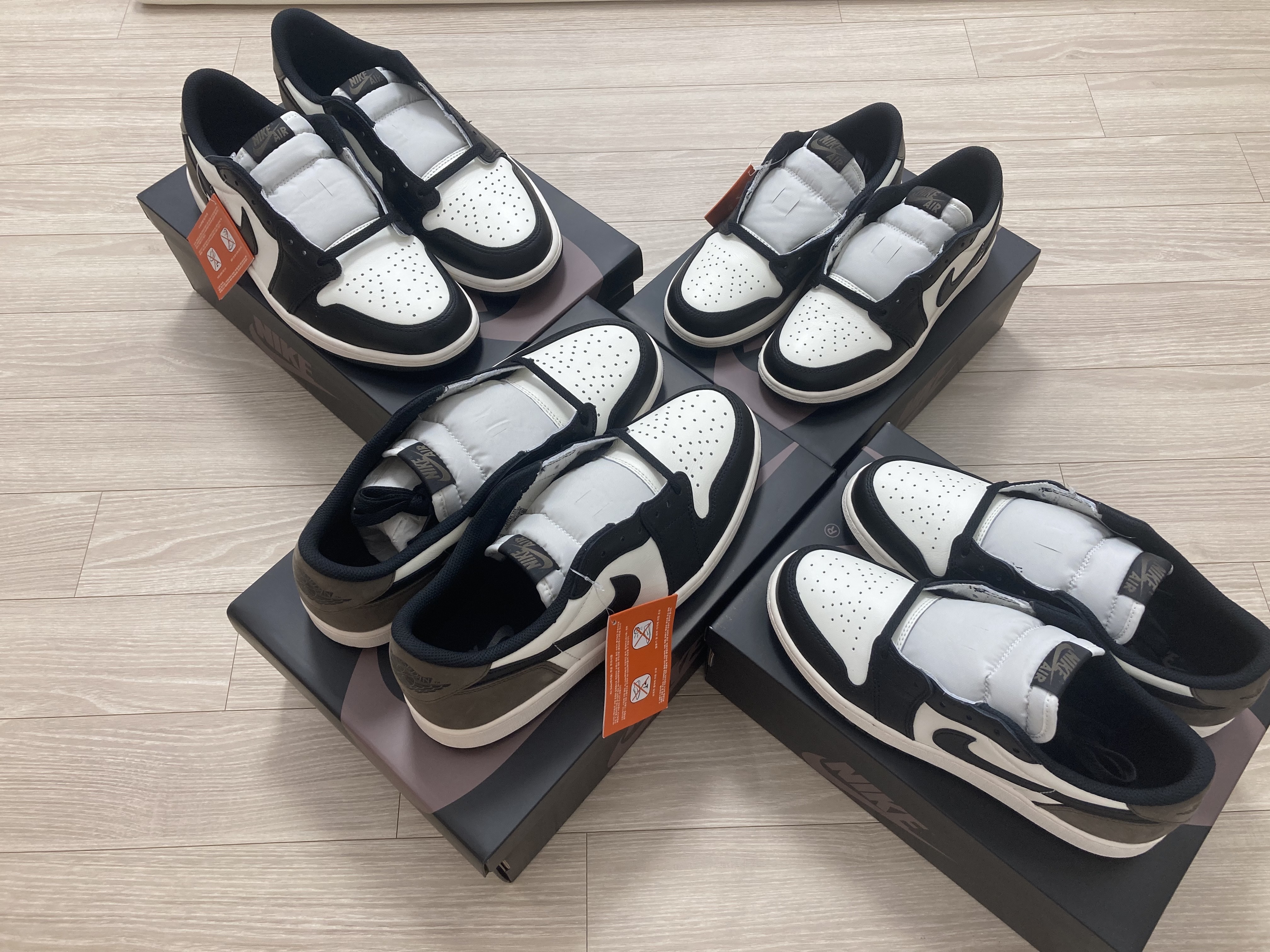 Jordan 1 Retro Low OG Mocha, (GS) Jordan 1 Retro Low OG Mocha 착용 스타일