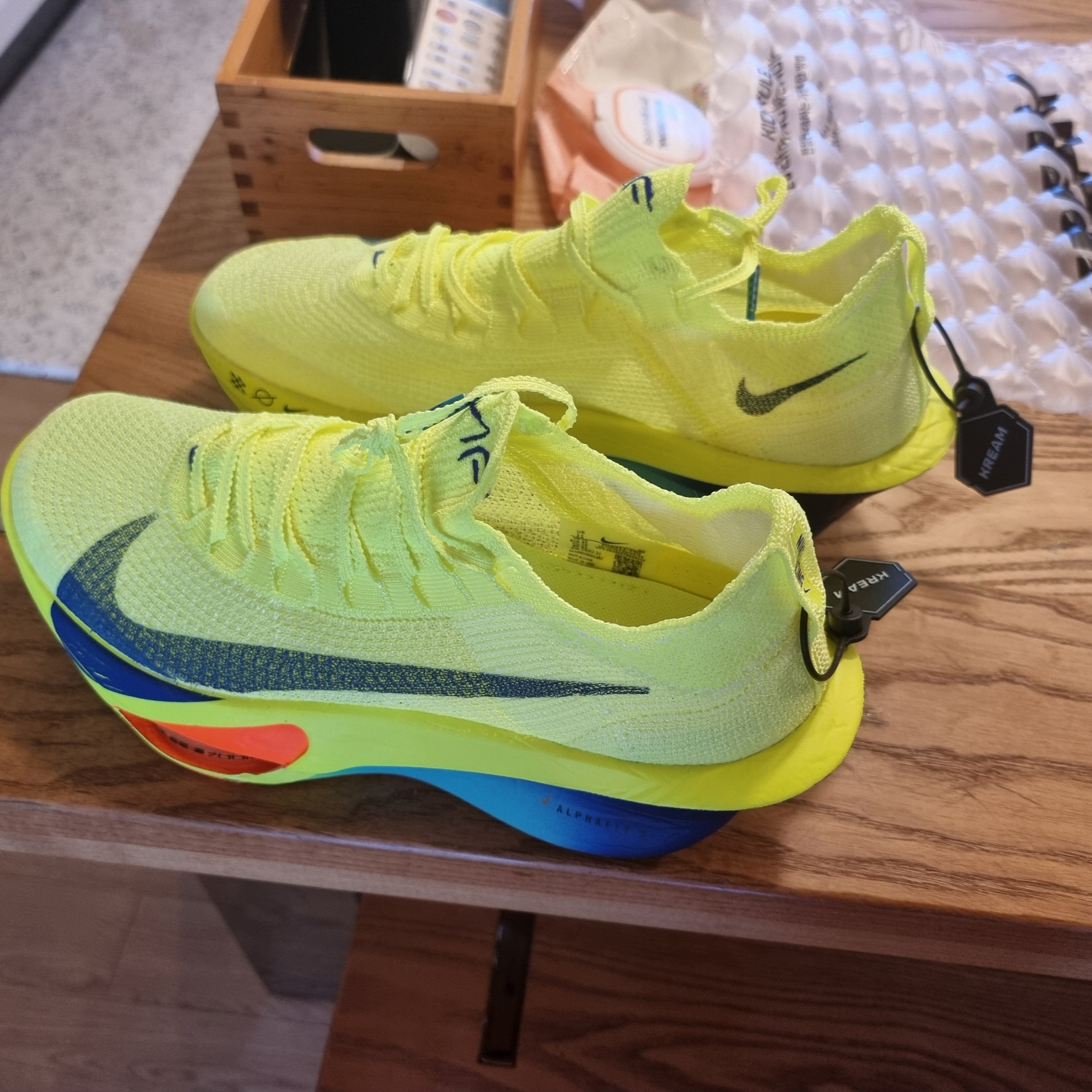 Nike Air Zoom Alphafly Next% 3 Volt 착용 스타일