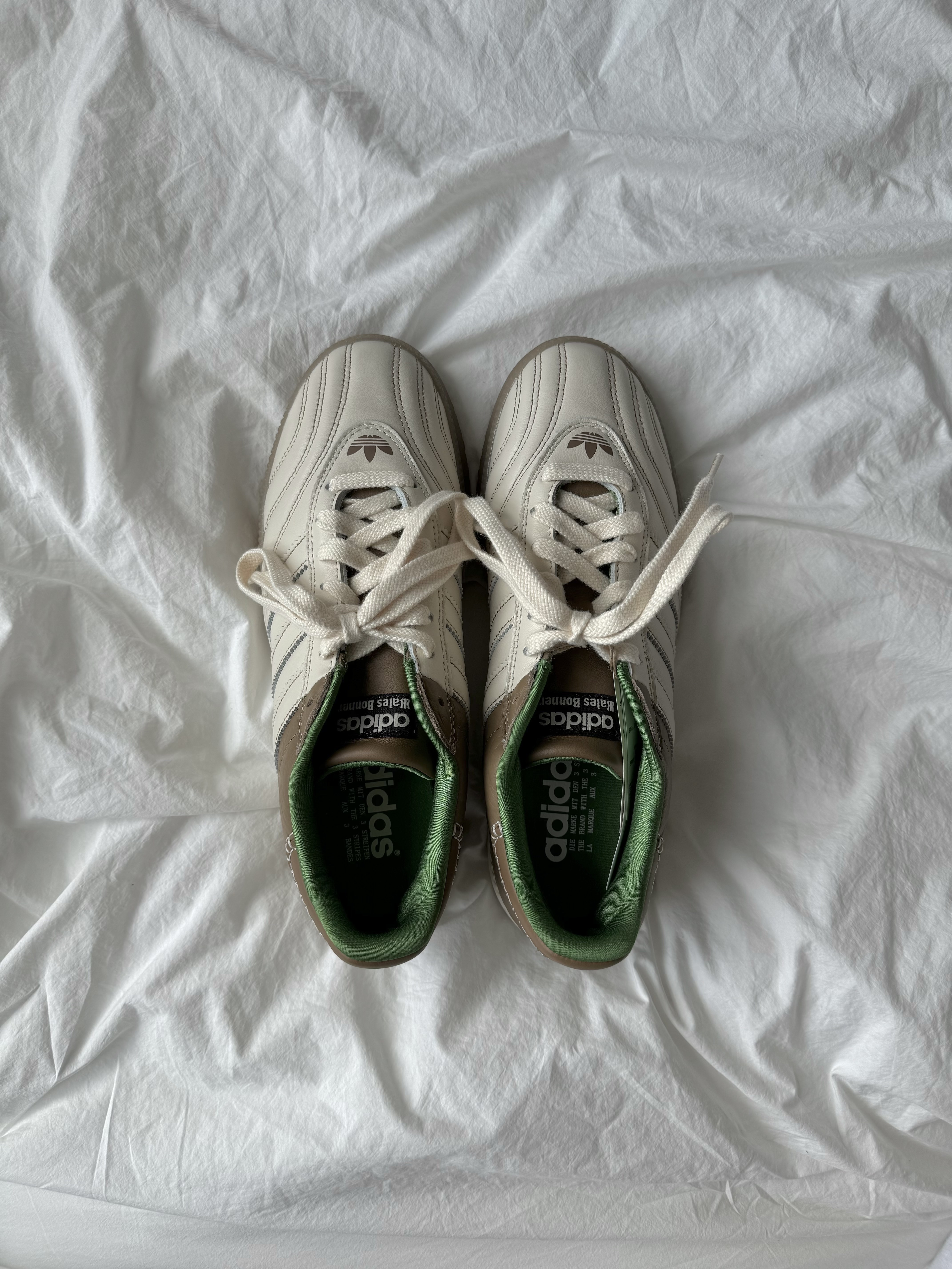 Adidas x Wales Bonner Samba Wonder Clay Royal Blue, Adidas x Wales Bonner Samba Millennium Wonder White Brown 착용 스타일 - 4