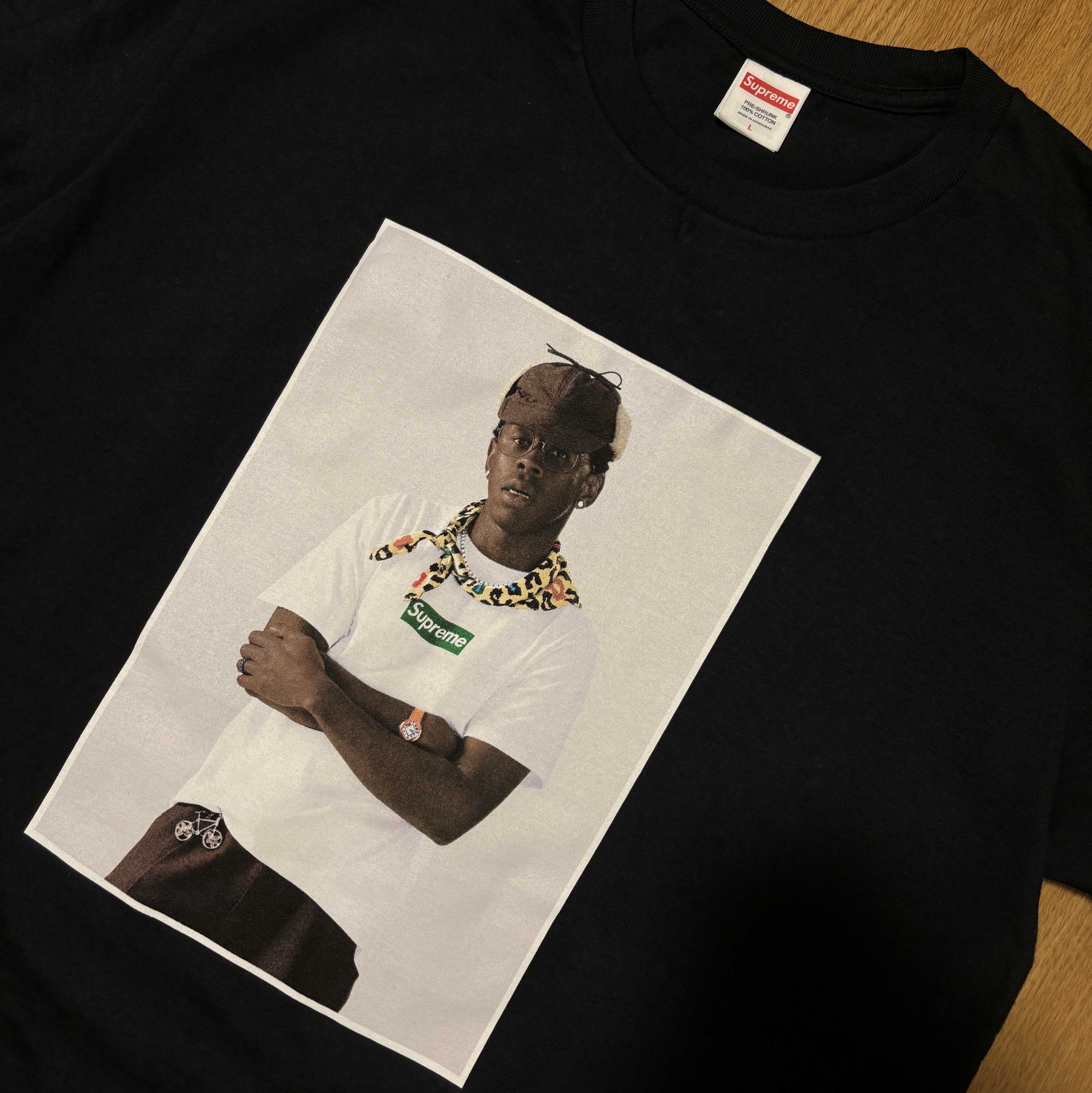 Supreme Tyler The Creator T-Shirt Black - 24FW 착용 스타일 - 2
