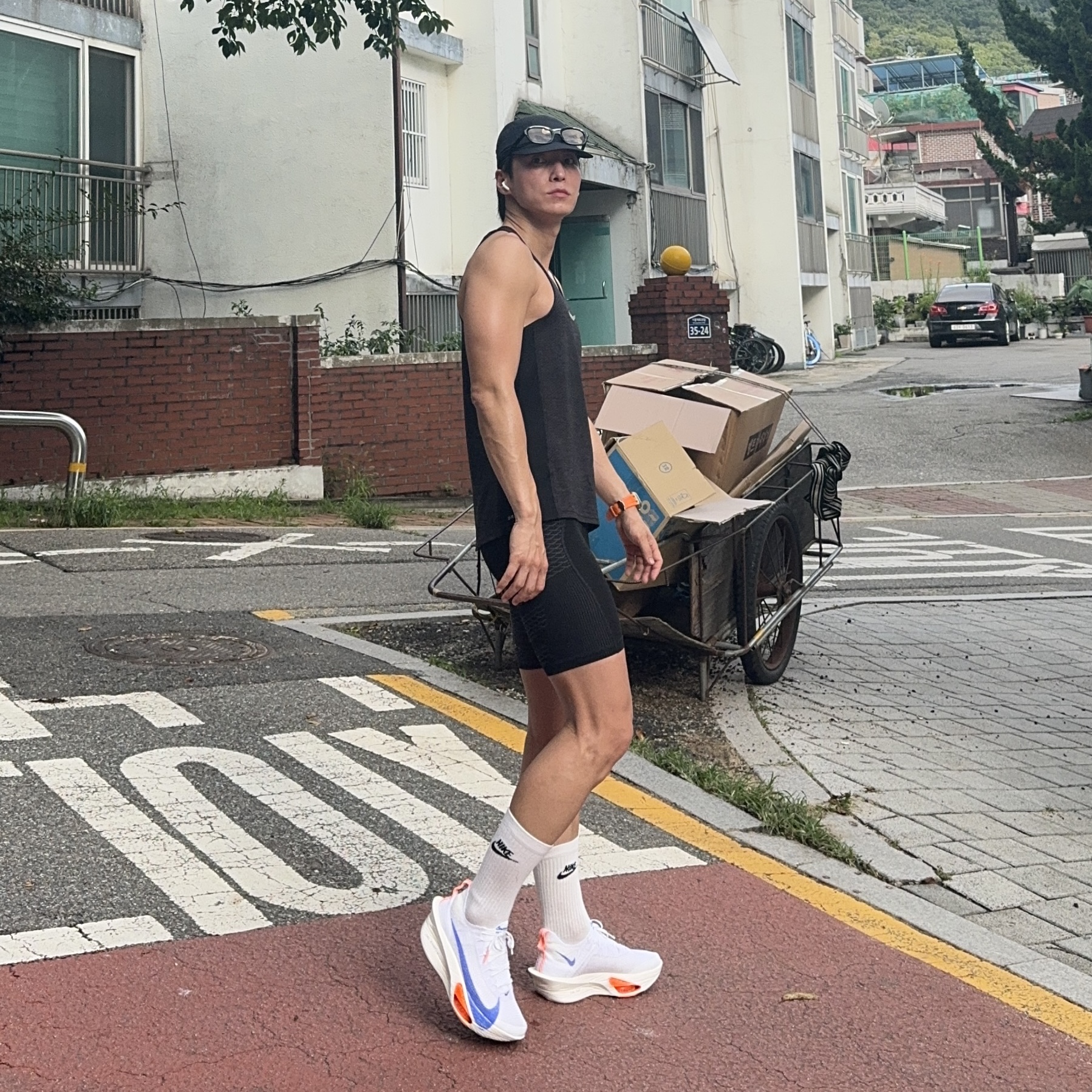 Nike Air Zoom Alphafly Next% 3 Blueprint 착용 스타일