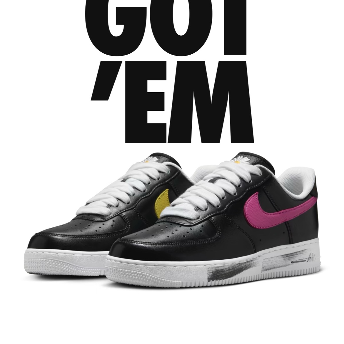 Nike x Peaceminusone Air Force 1 Low Para-Noise 3.0 Black and Multicolor 착용 스타일