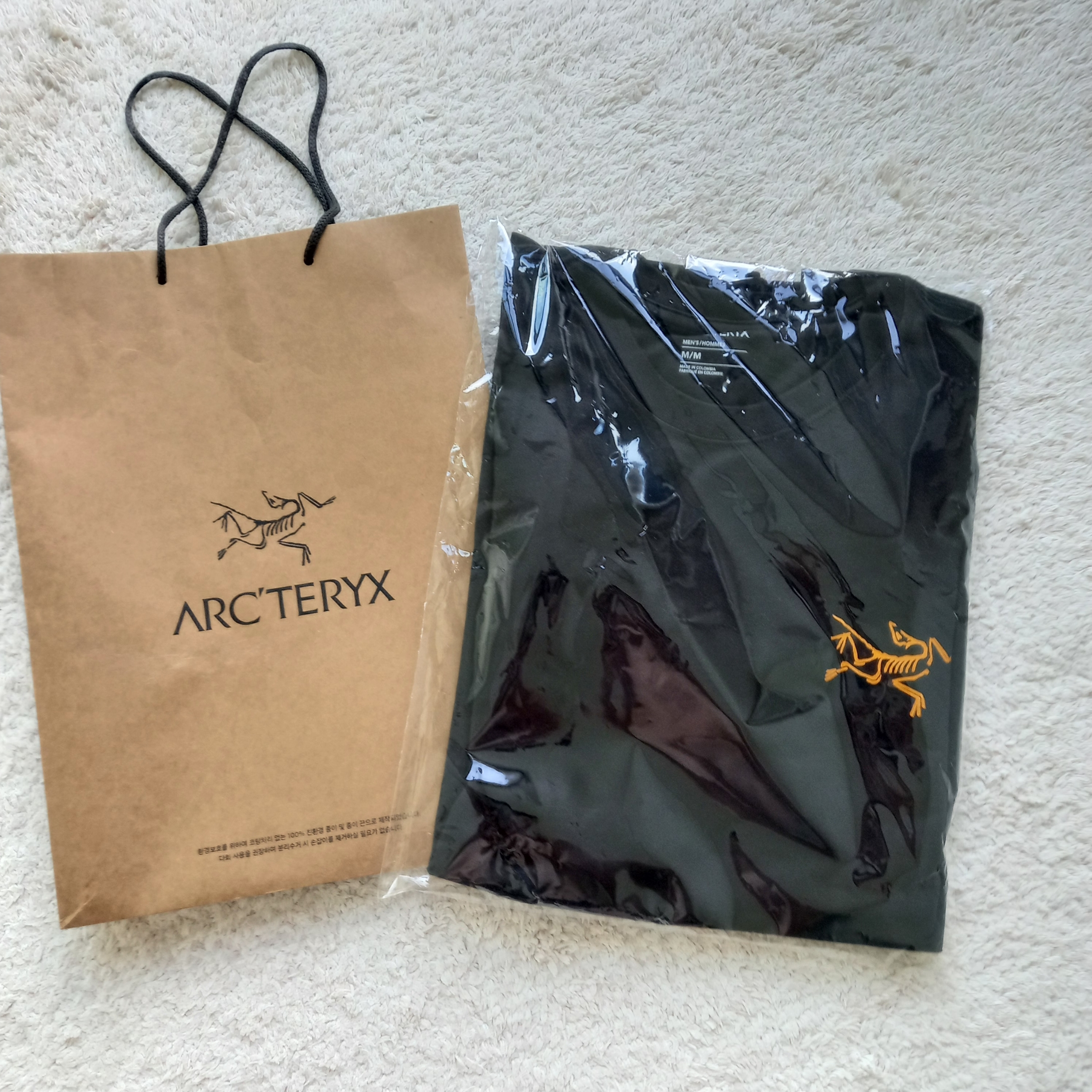 Arc'teryx Arc'Multi Bird Logo LS T-Shirt Black 착용 스타일 - 5