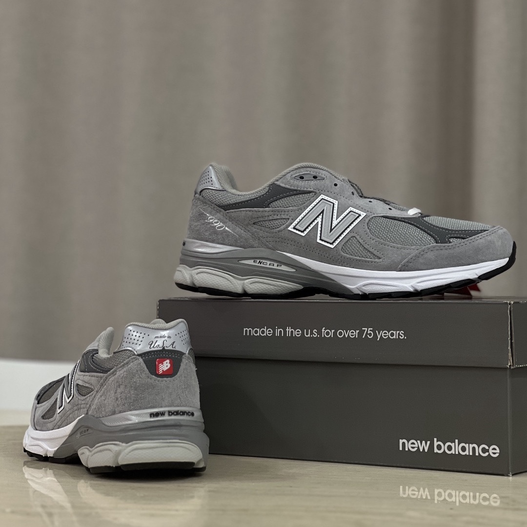 New Balance 990v3 Made in USA Grey - D Standard 착용 스타일