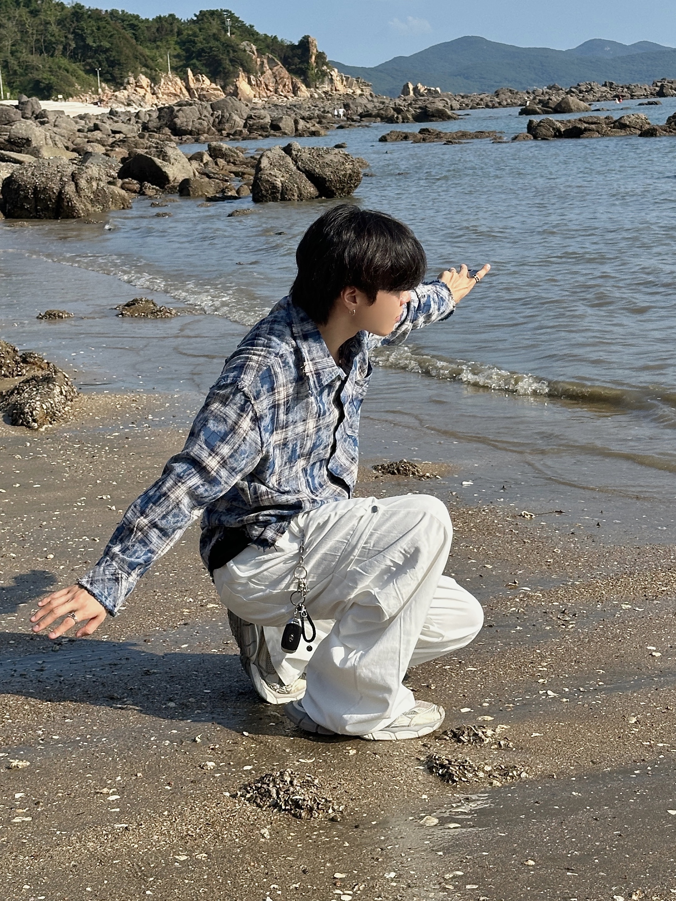 Balenciaga 3XL Sneakers Light Beige 착용 스타일 - 5