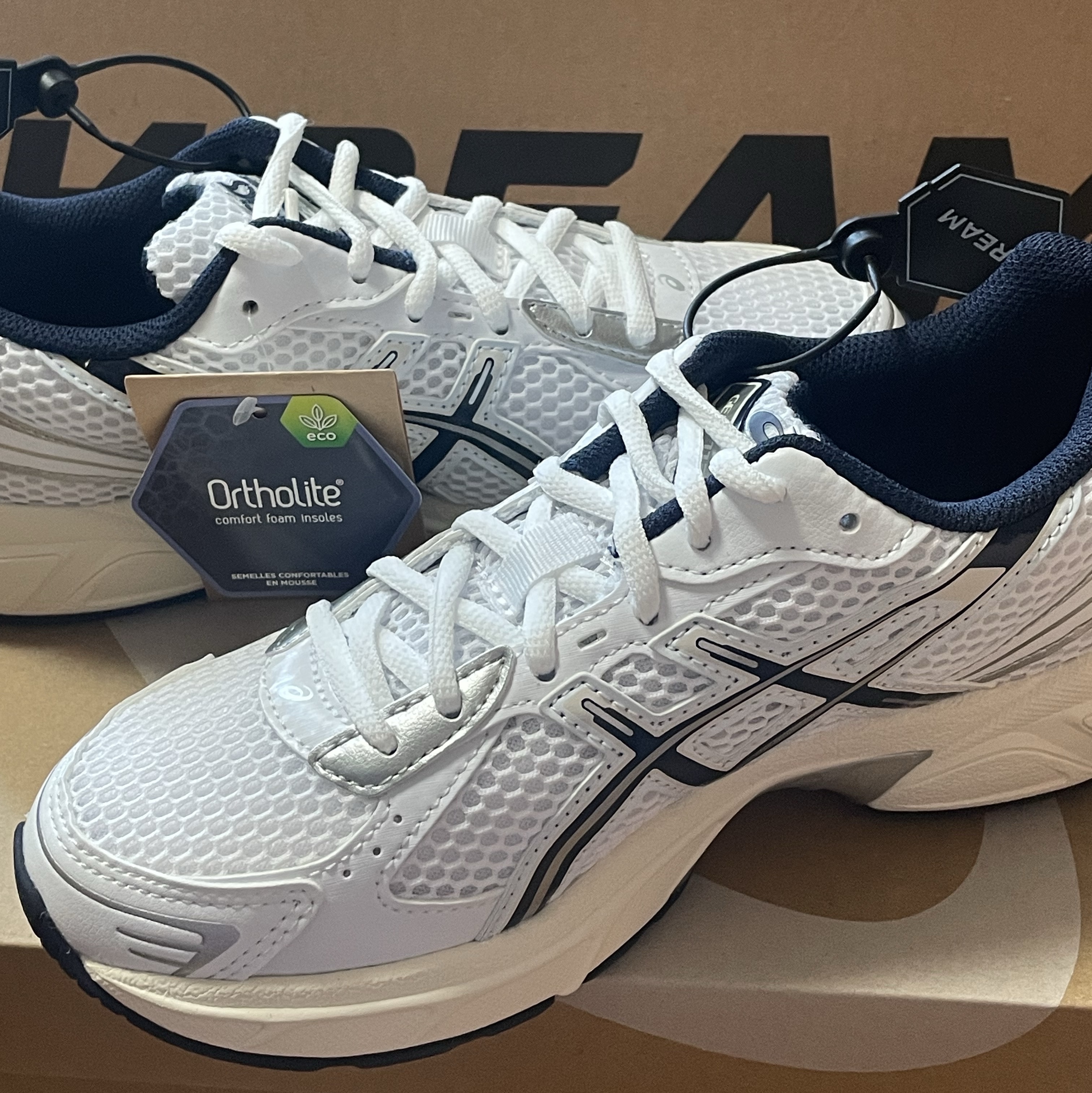 (W) Asics Gel-1130 White Midnight 착용 스타일