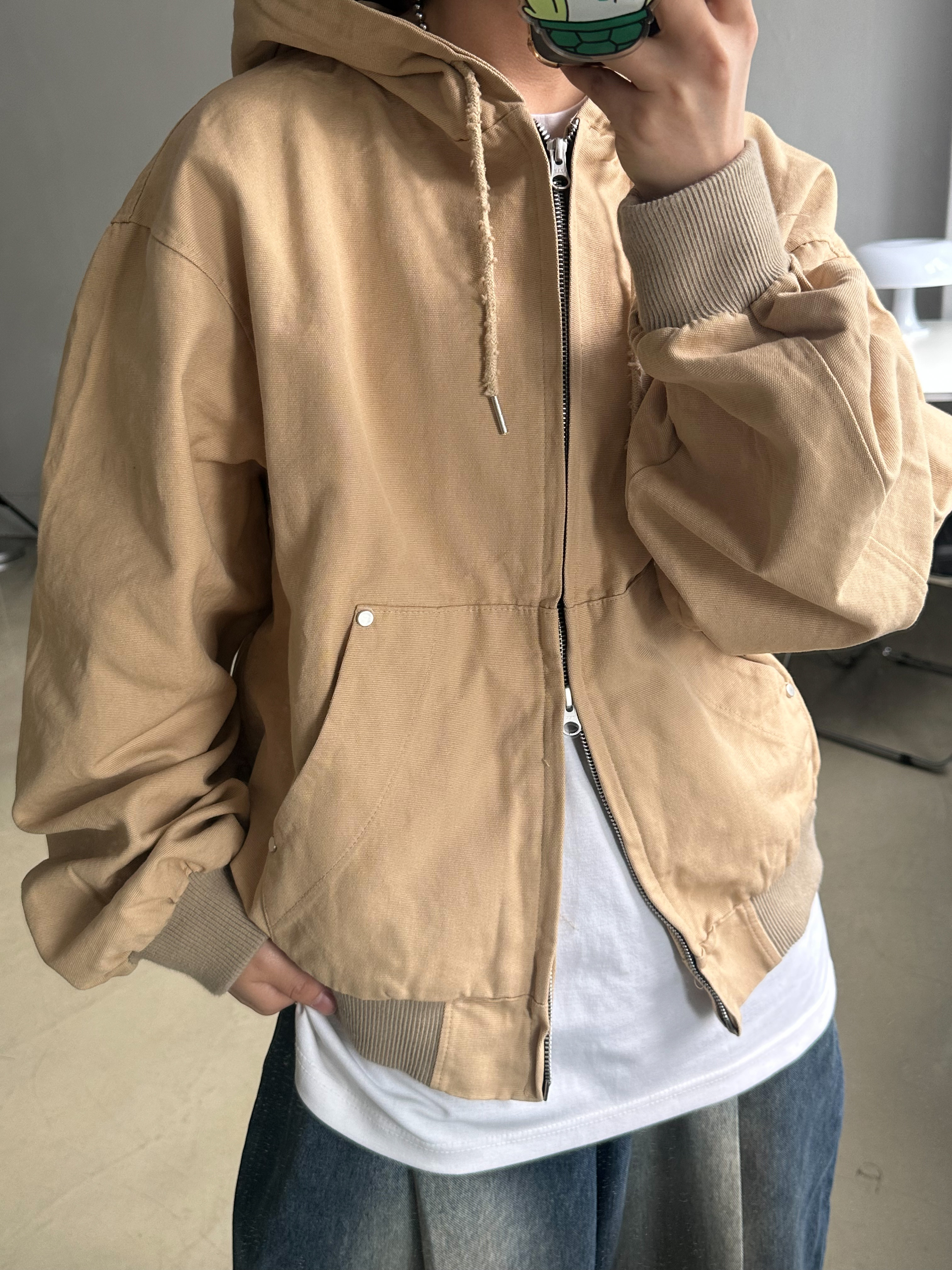 Nike Air Force 1 '07 WB Flax, Carhartt Canvas Cap Carhartt Brown 착용 스타일 - 10