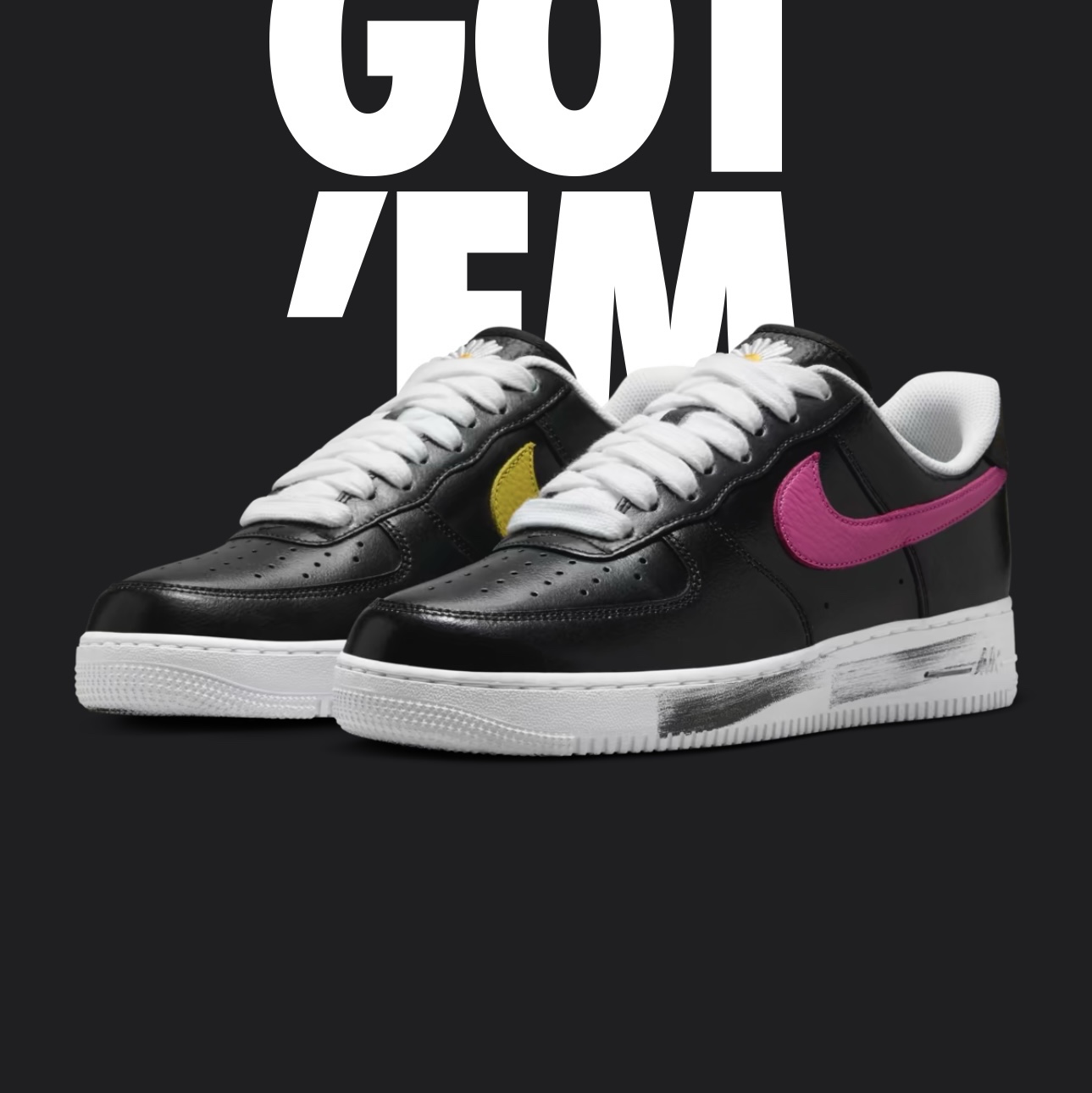 Nike x Peaceminusone Air Force 1 Low Para-Noise 3.0 Black and Multicolor 착용 스타일