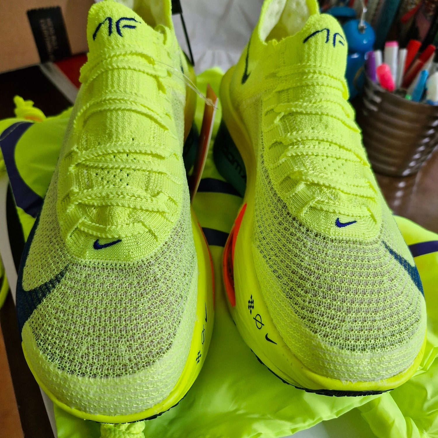 Nike Air Zoom Alphafly Next% 3 Volt 착용 스타일 - 1