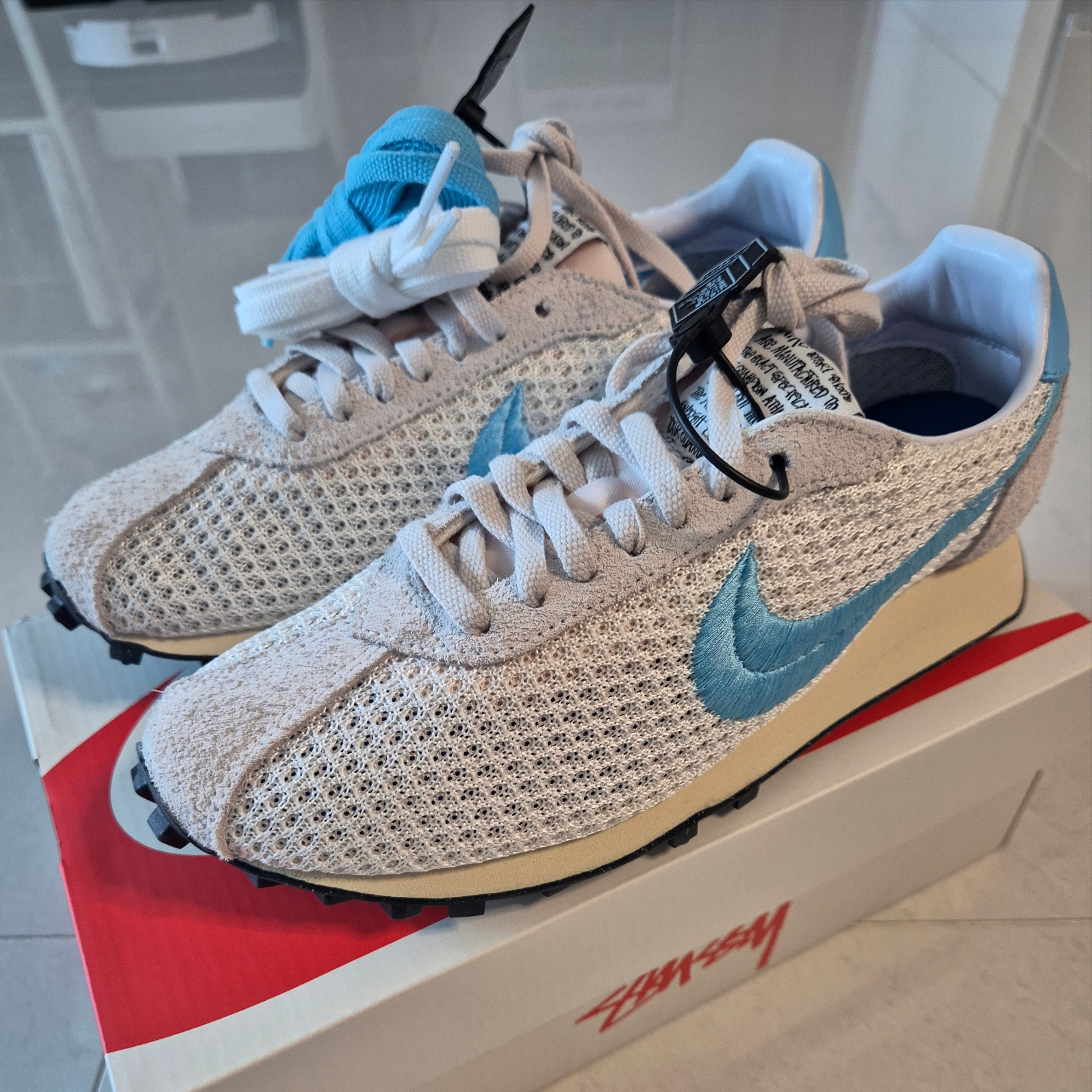 Nike x Stussy LD-1000 SP Phantom Aquarius Blue 착용 스타일