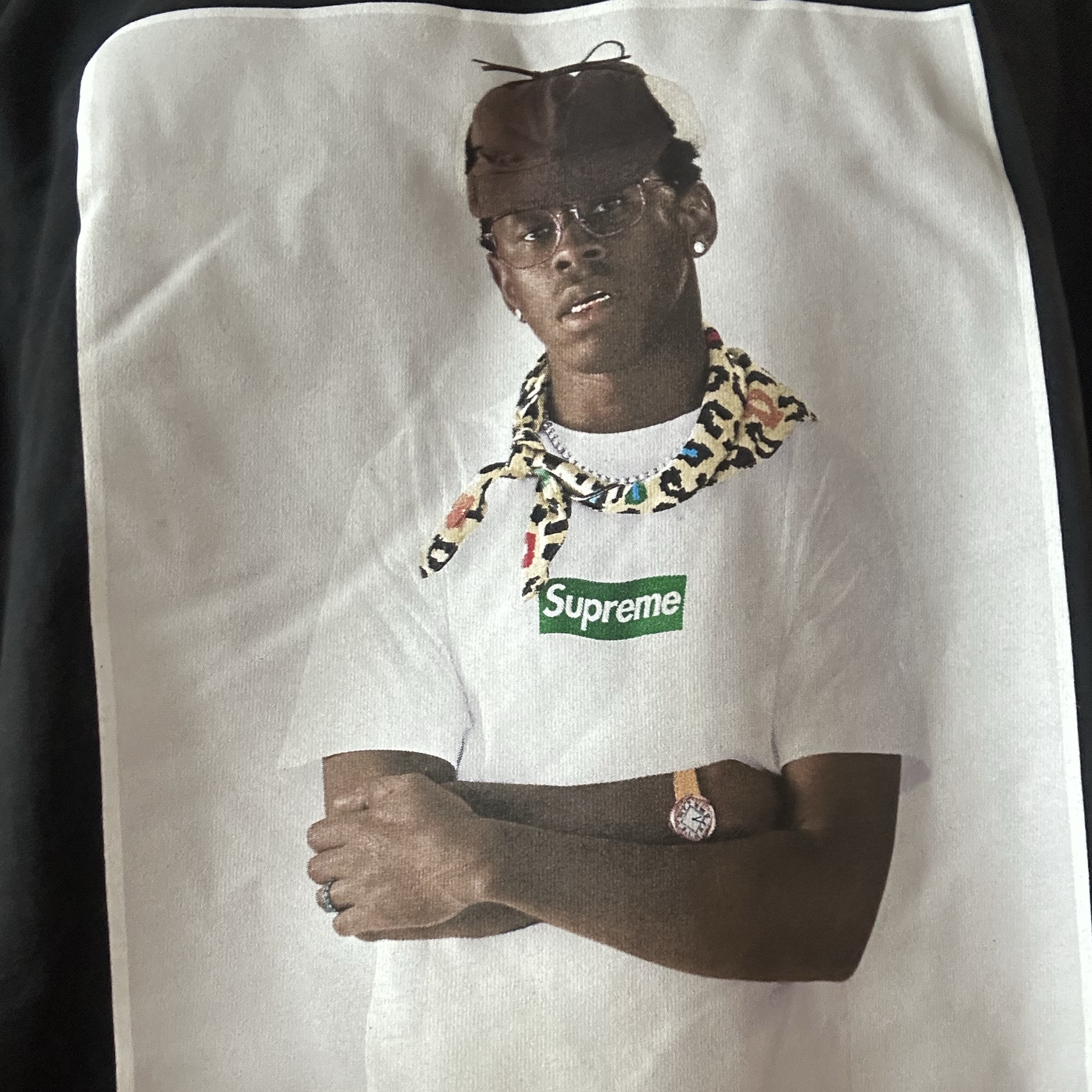 Supreme Tyler The Creator T-Shirt Black - 24FW 착용 스타일