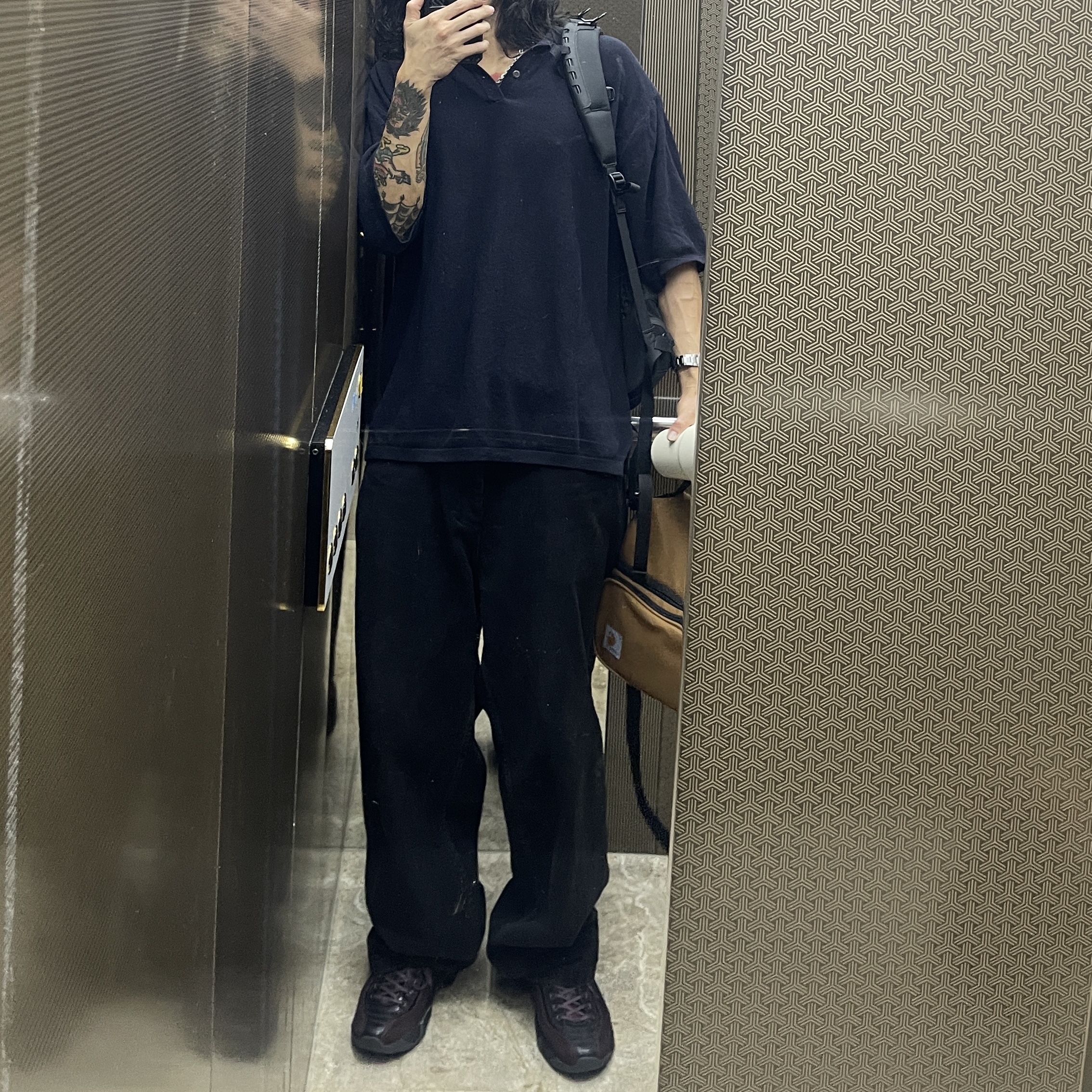 Asics x Kiko Kostadinov Novalis Gel-Teremoa Obsidian Black Dahlia 착용 스타일