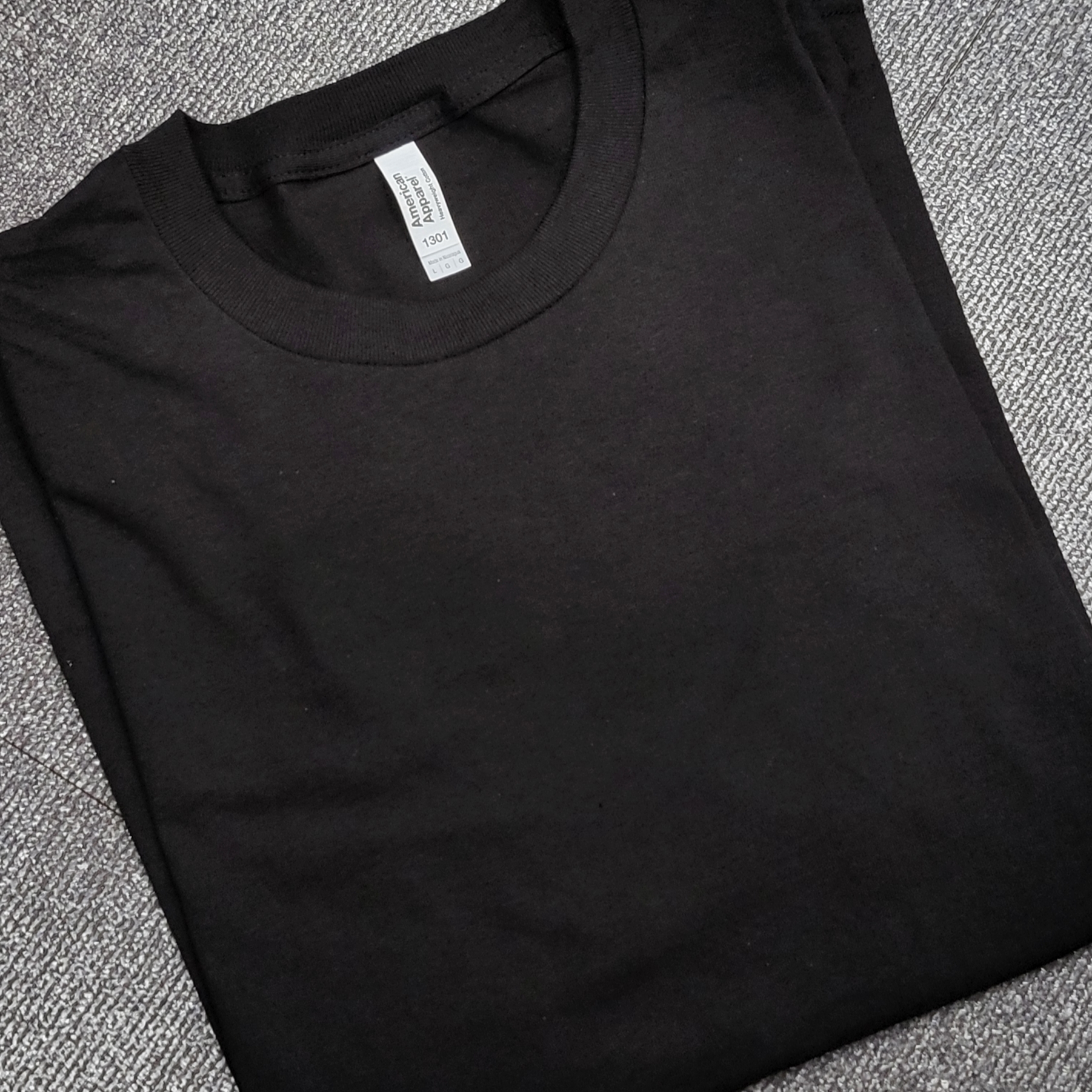 AAA Heavy Cotton 1301 T-Shirt White Black (2Pack) 착용 스타일 - 5