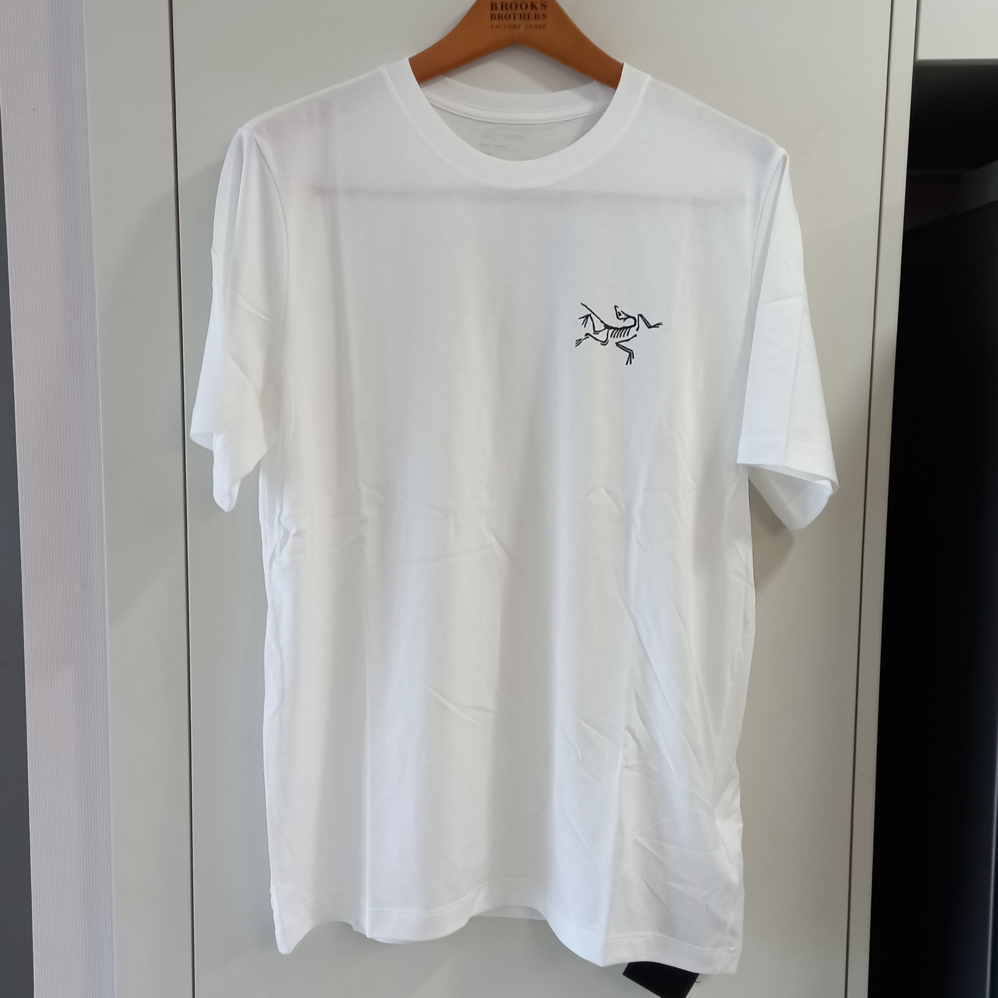 Arc'teryx Arc'Multi Bird Logo SS T-Shirt White Light 착용 스타일 - 3