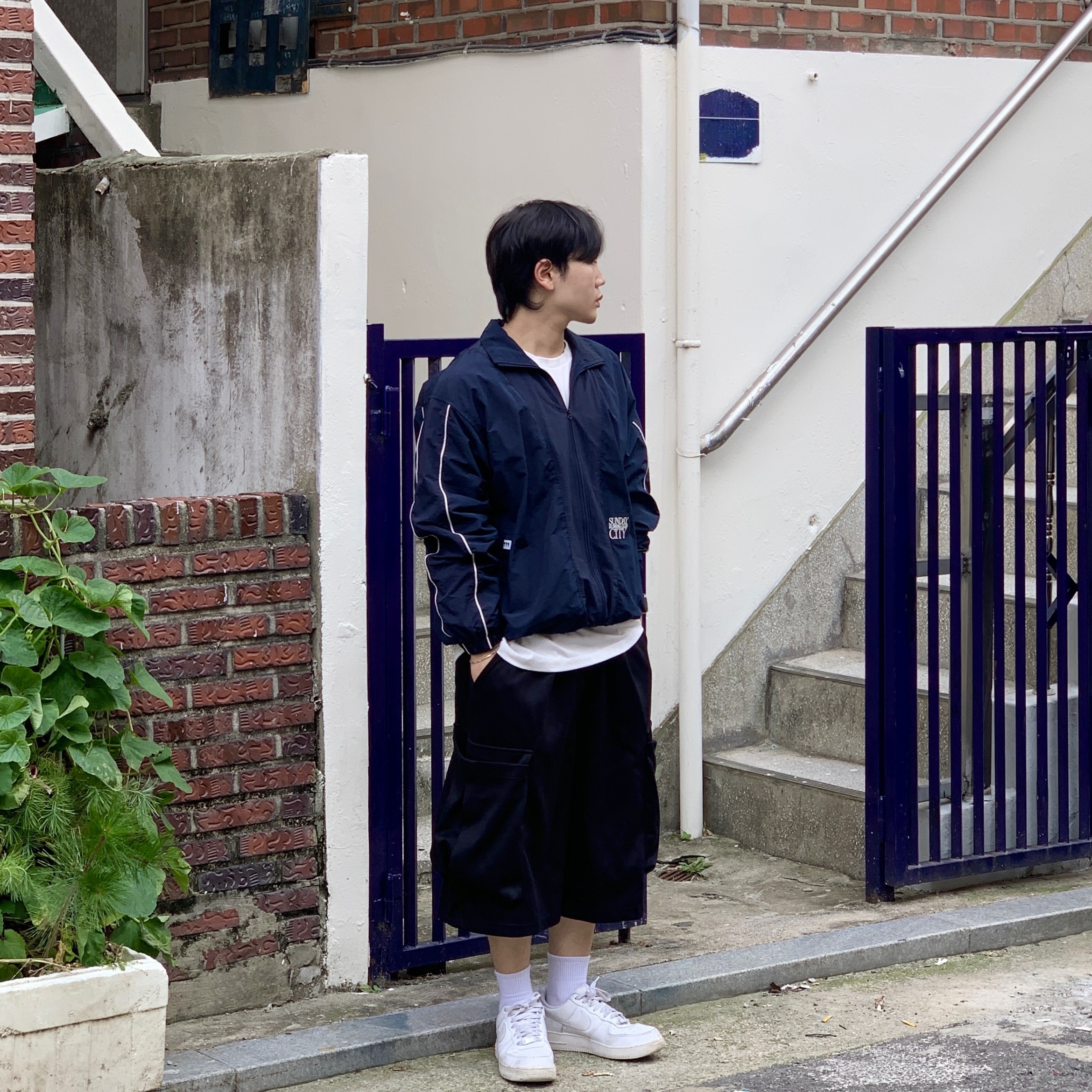 Nike Air Force 1 '07 Low White 착용 스타일 - 2