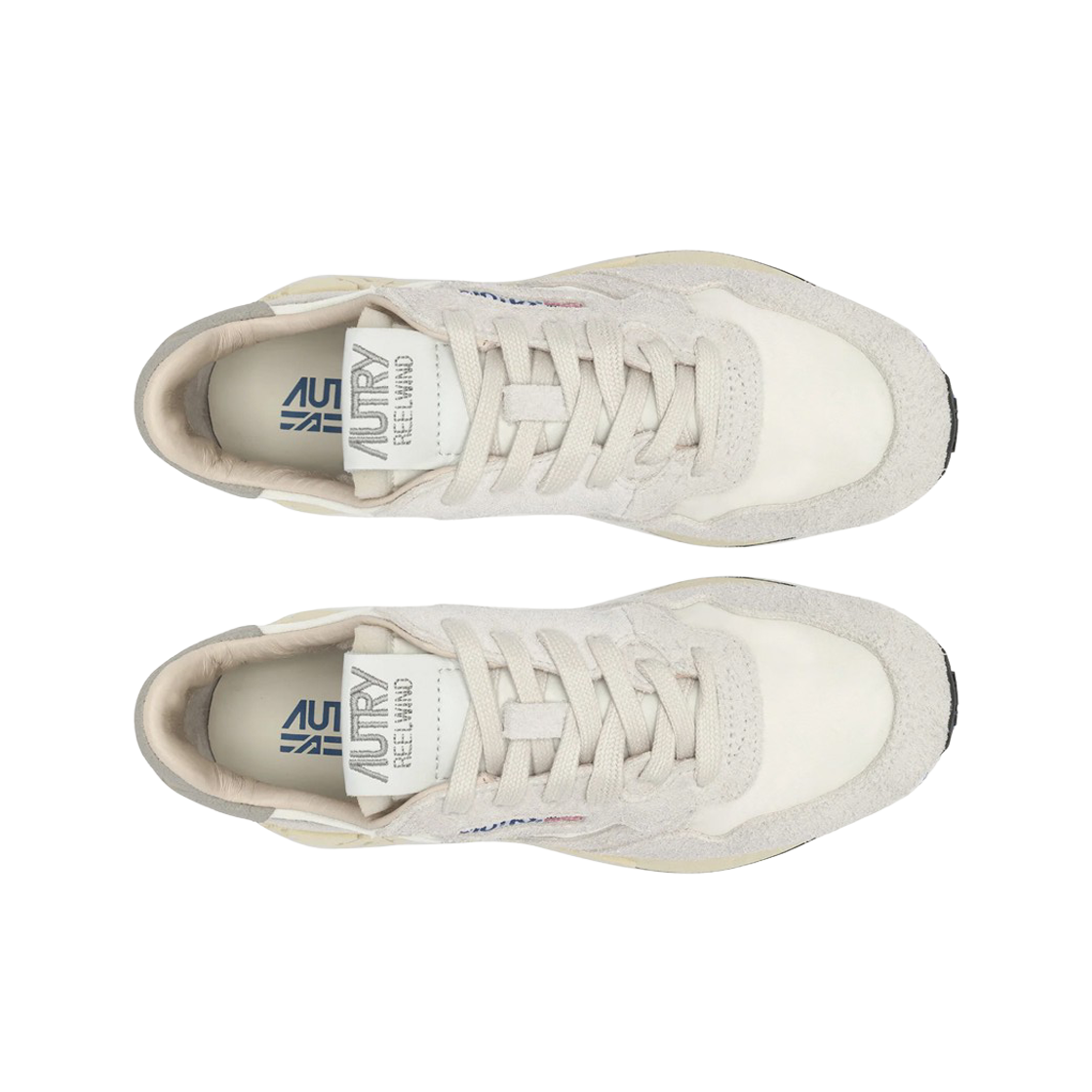 Autry Reelwind Low Nylon Suede Sneakers White 상세 이미지 2