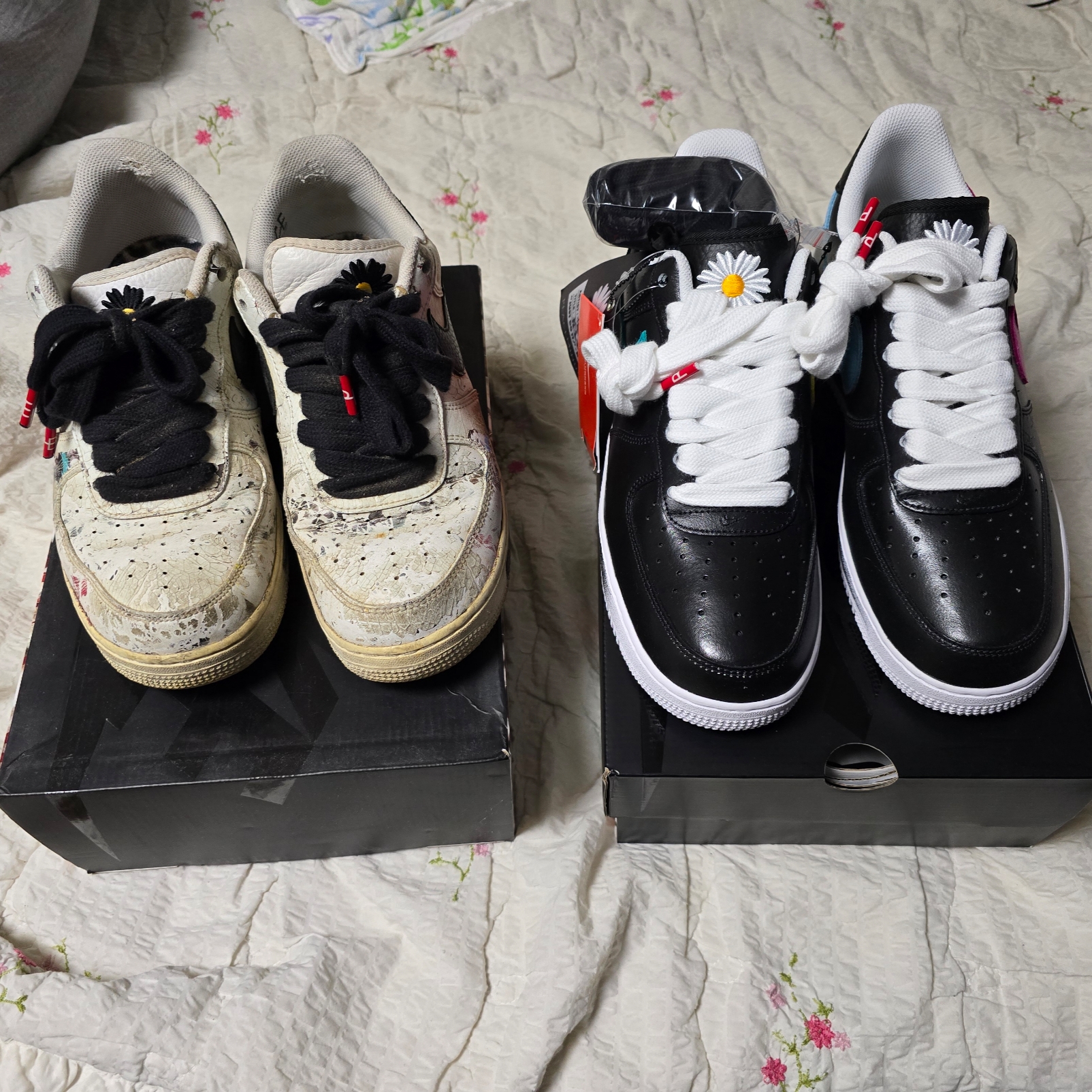 Nike x Peaceminusone Air Force 1 Low Para-Noise 2.0, Nike x Peaceminusone Air Force 1 Low Para-Noise 3.0 Black and Multicolor 착용 스타일