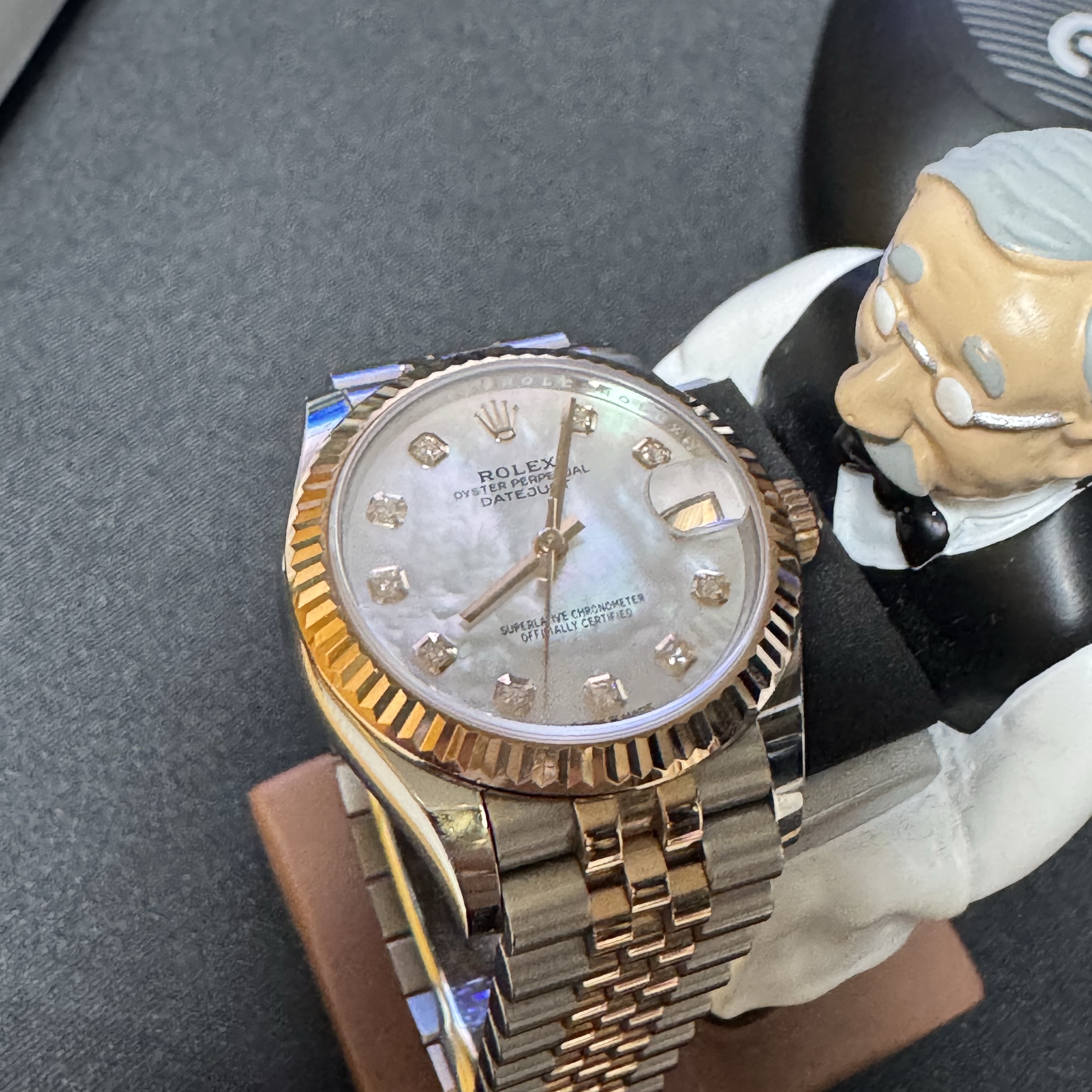 Rolex Datejust 31mm 278271 MoP Diamond-Set Jubilee 착용 스타일
