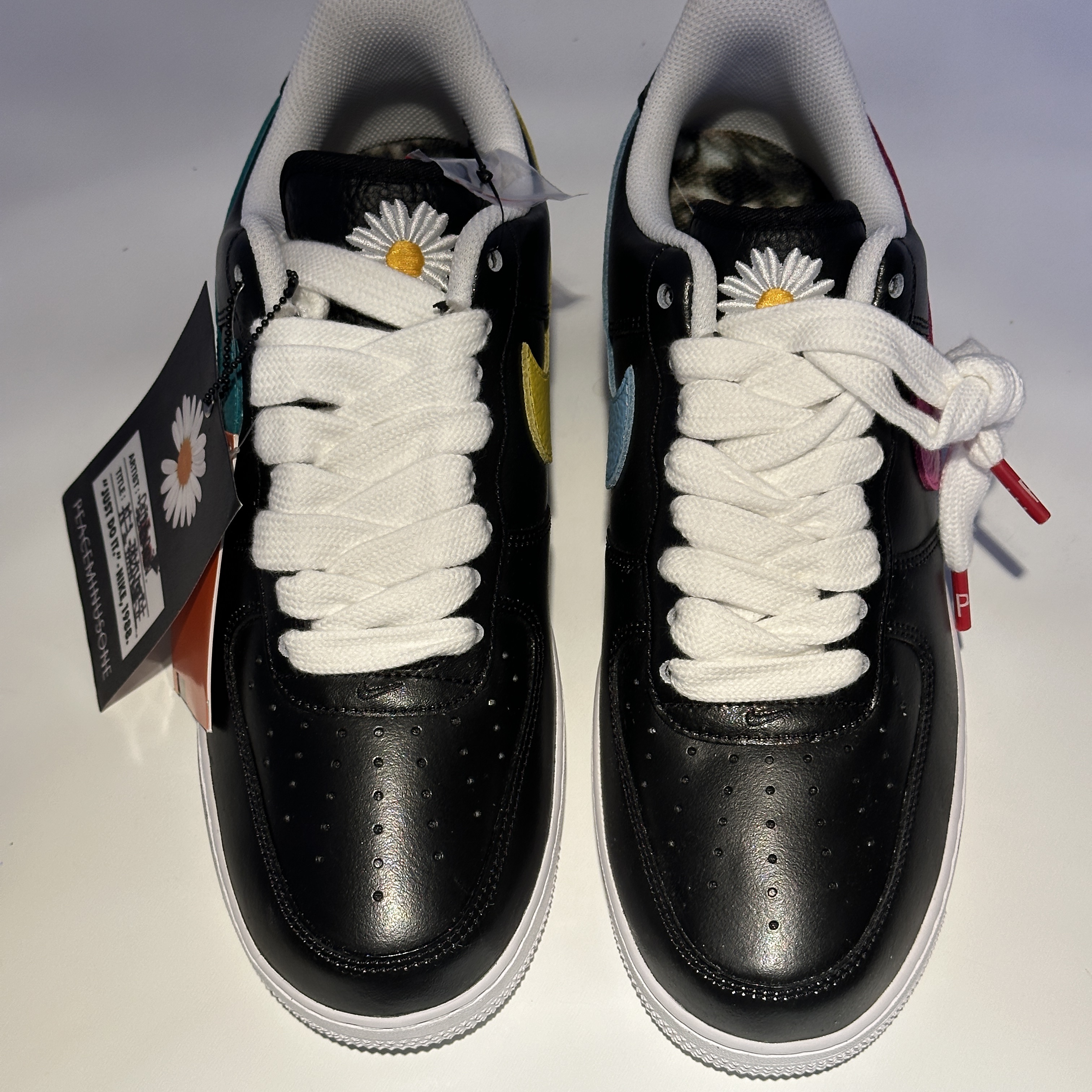 Nike x Peaceminusone Air Force 1 Low Para-Noise 3.0 Black and Multicolor 착용 스타일 - 5