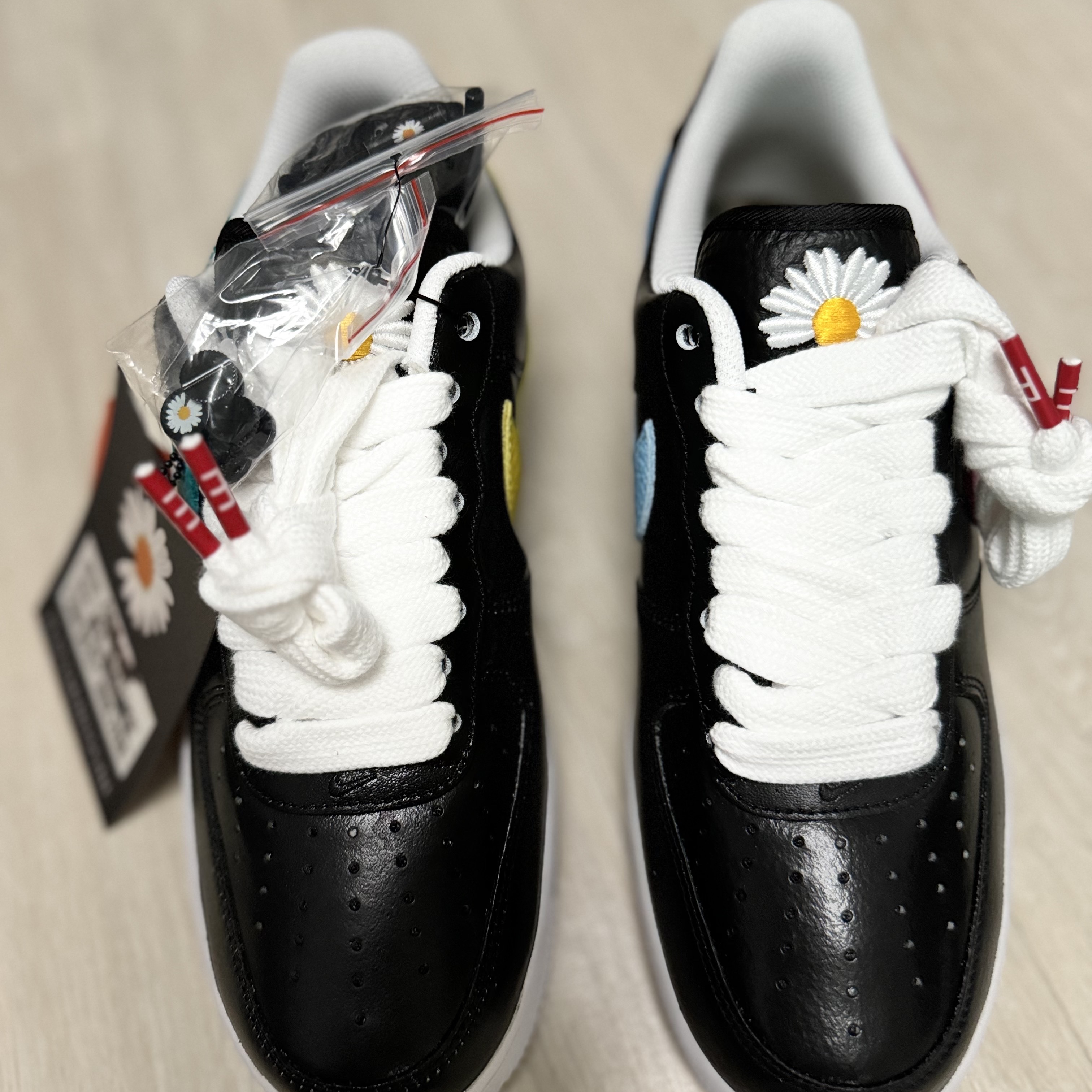 Nike x Peaceminusone Air Force 1 Low Para-Noise 3.0 Black and Multicolor 착용 스타일 - 7