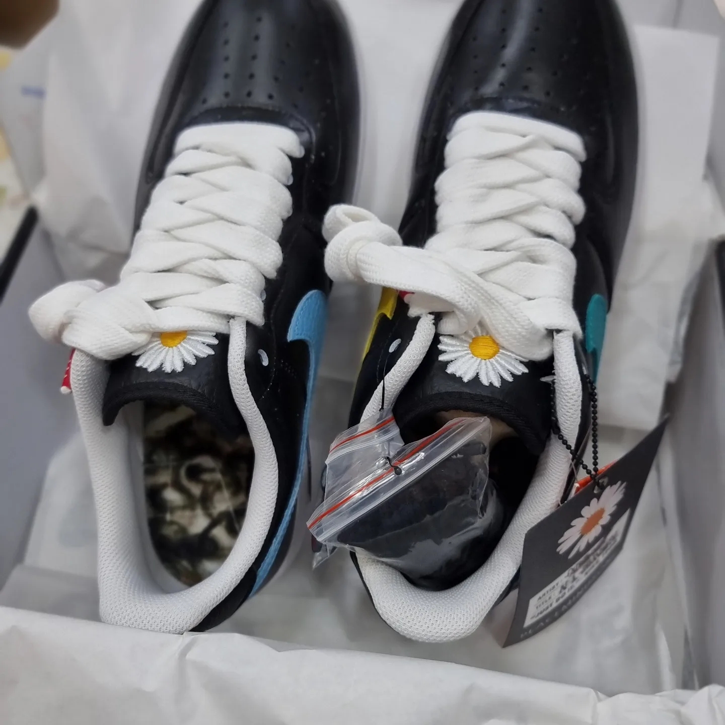 Nike x Peaceminusone Air Force 1 Low Para-Noise 3.0 Black and Multicolor 착용 스타일 - 1