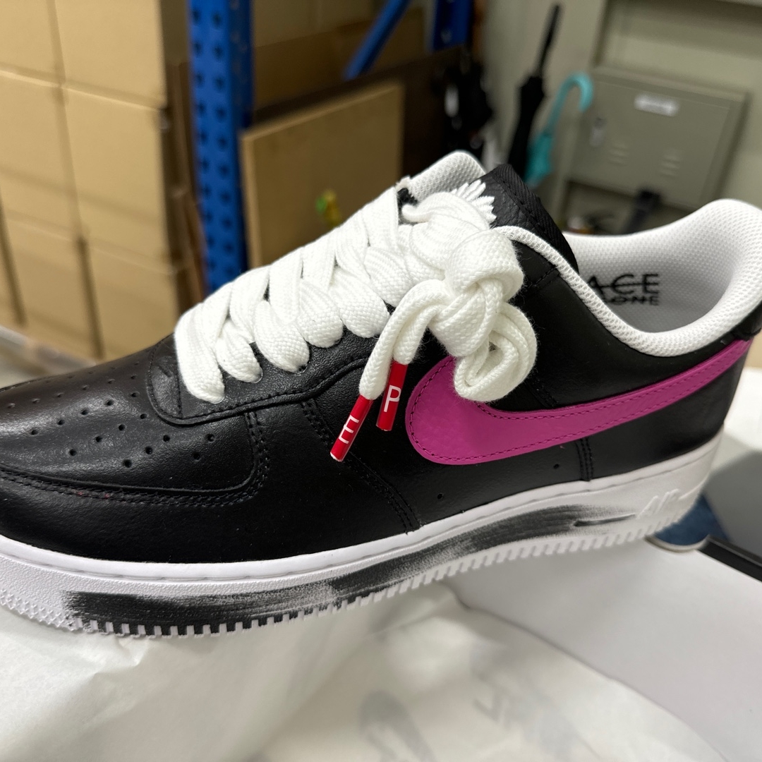 Nike x Peaceminusone Air Force 1 Low Para-Noise 3.0 Black and Multicolor 착용 스타일