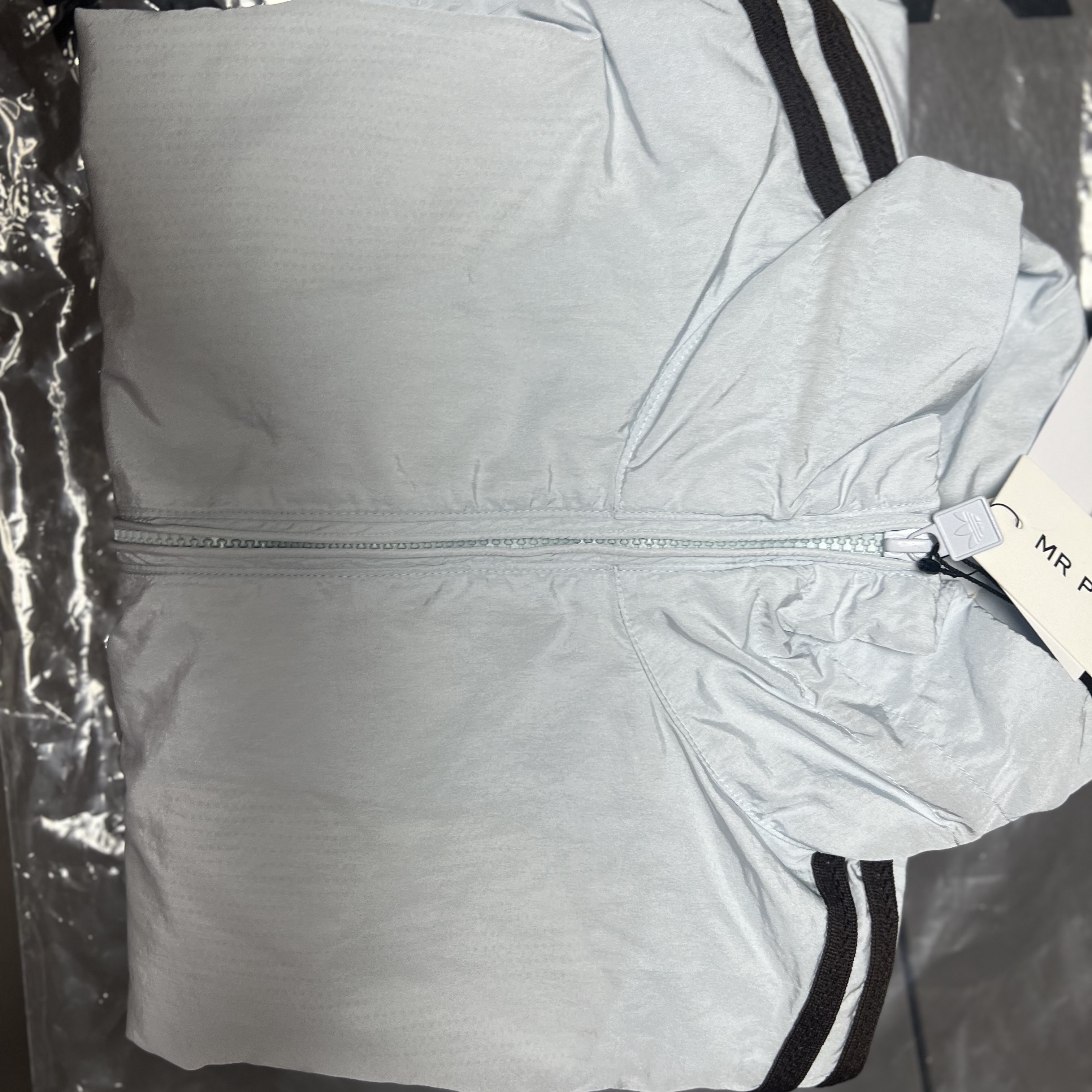 Adidas x Wales Bonner Statement Nylon Track Top Blue Tint - US Sizing 착용 스타일 - 1