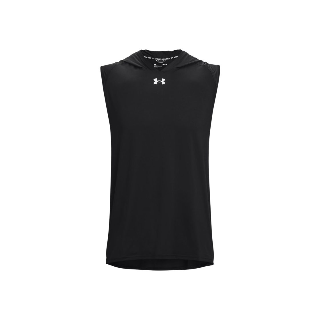 Under Armour UA Knockout Team Sleeveless Hoodie Black White 상세 이미지 1