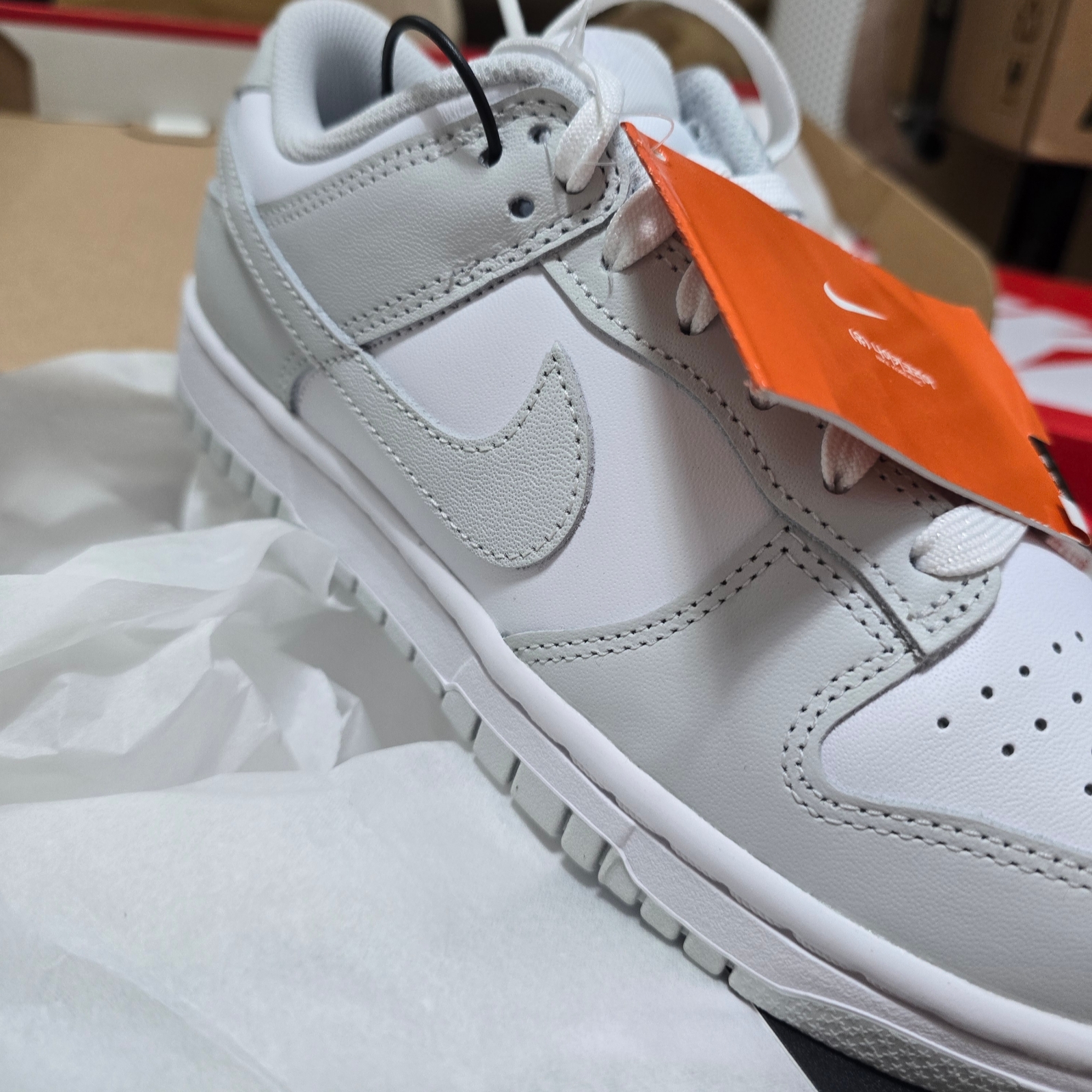 (W) Nike Dunk Low Photon Dust 착용 스타일 - 4
