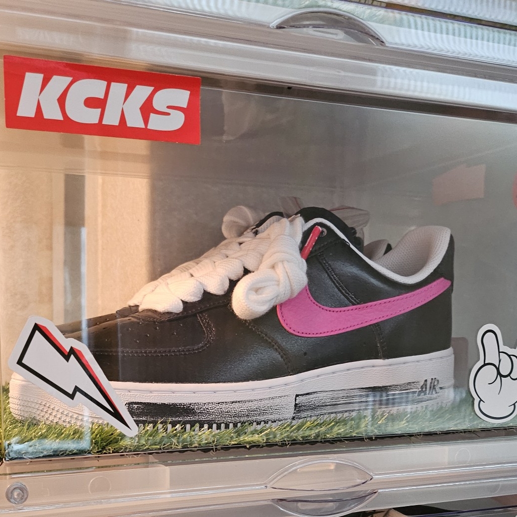 Nike x Peaceminusone Air Force 1 Low Para-Noise 3.0 Black and Multicolor 착용 스타일 - 1