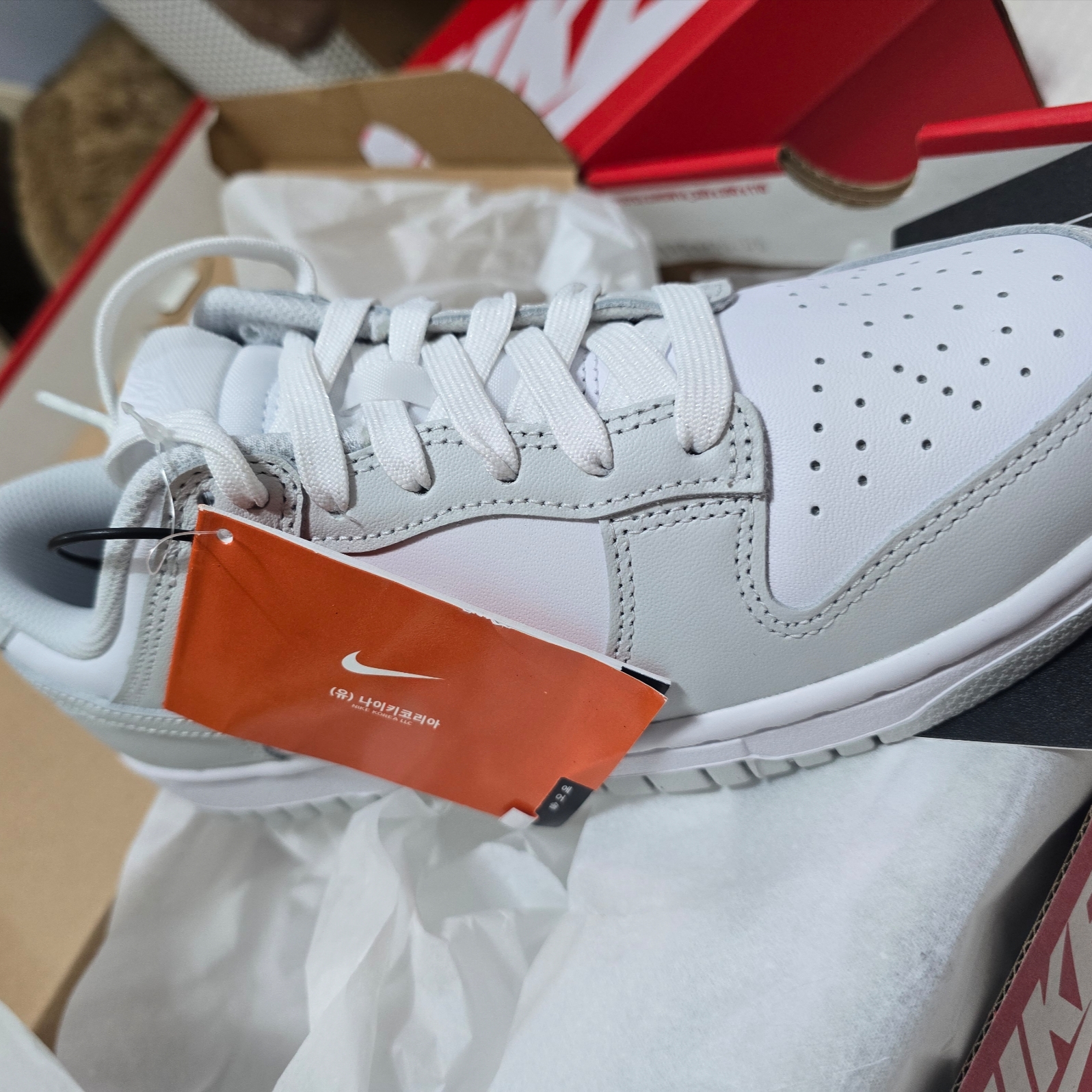 (W) Nike Dunk Low Photon Dust 착용 스타일 - 3