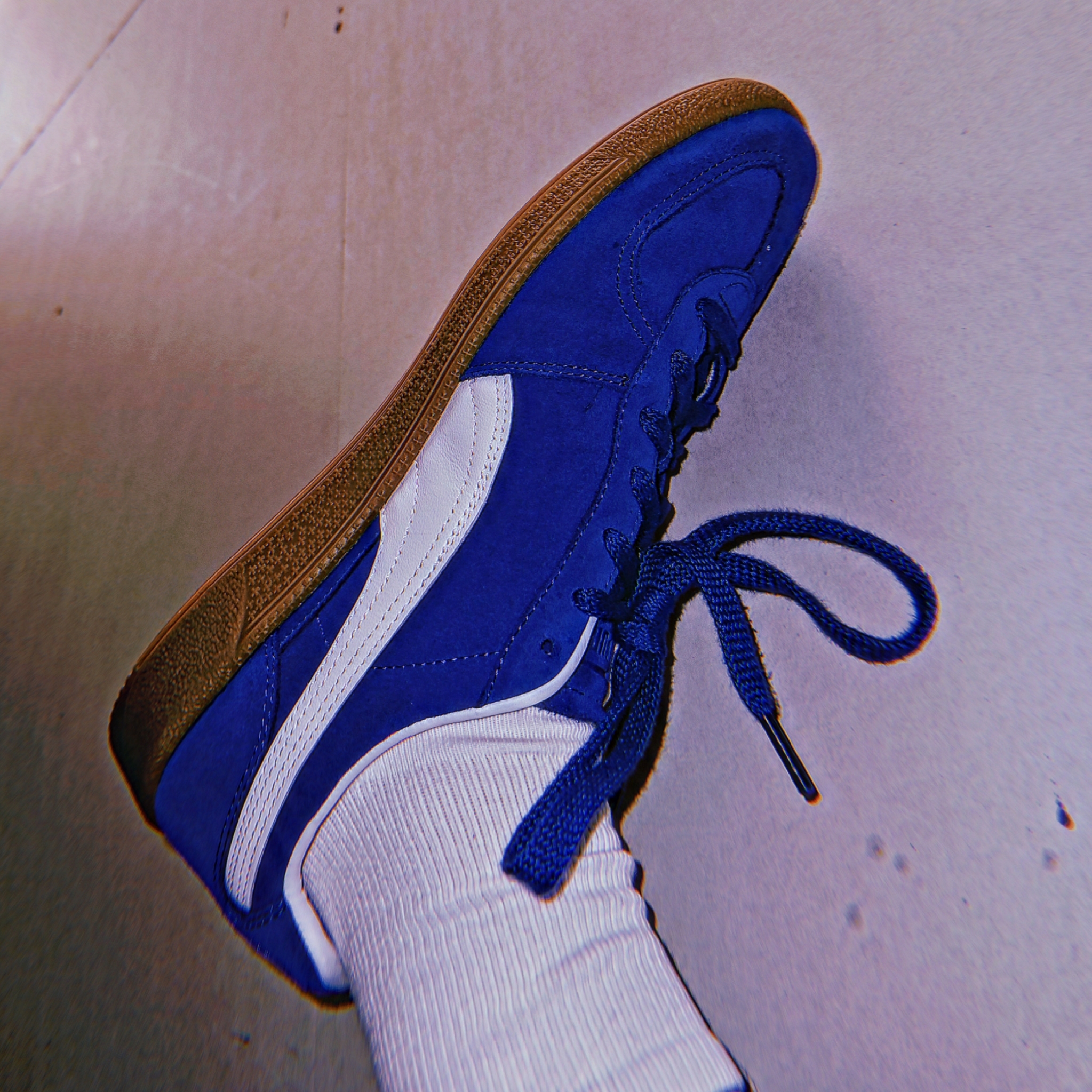 Puma Palermo Cobalt Glaze White 착용 스타일