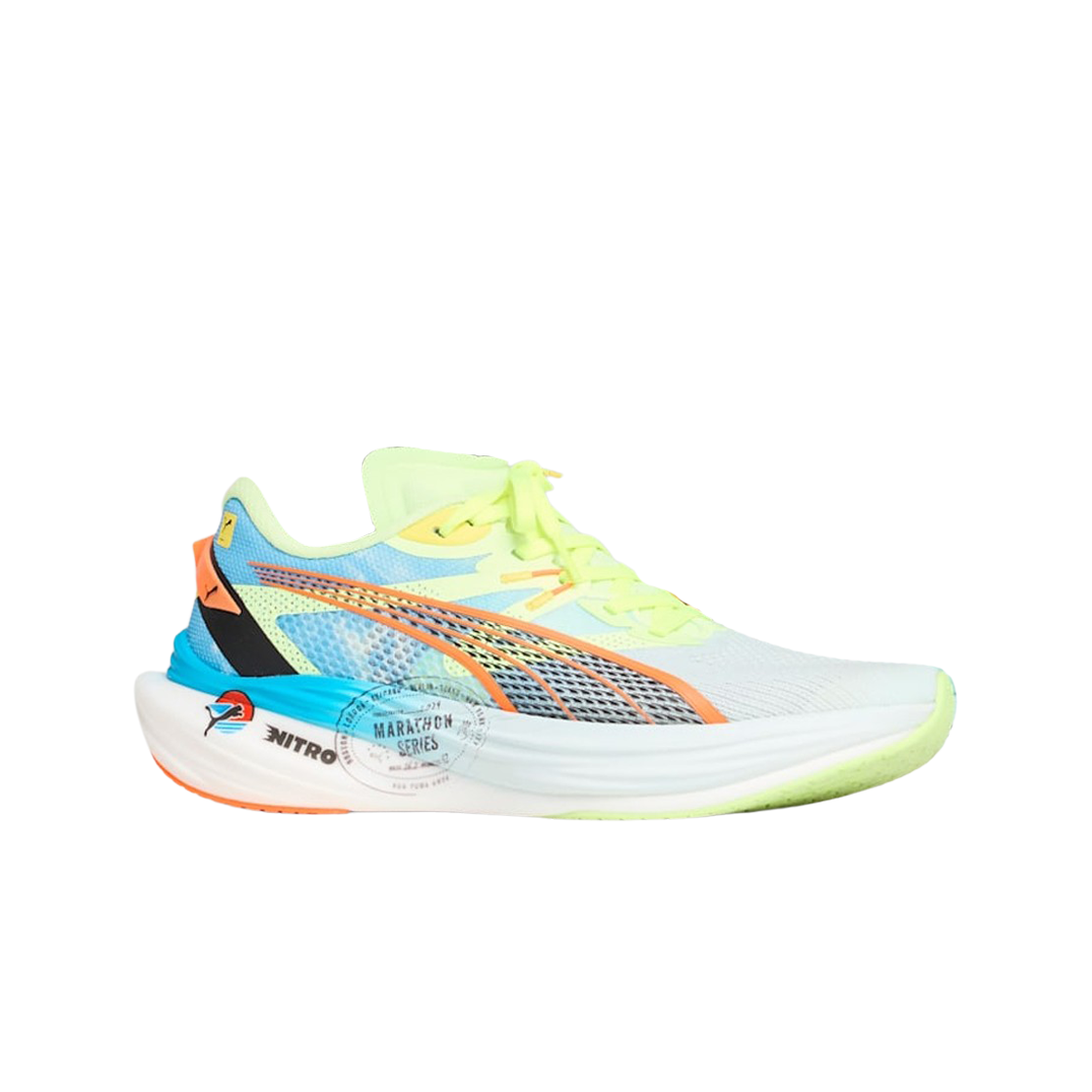 푸마 디비에이트 나이트로 3 나이트로 블루 피지 애플(Puma Deviate Nitro 3 Nitro Blue Fizzy Apple)