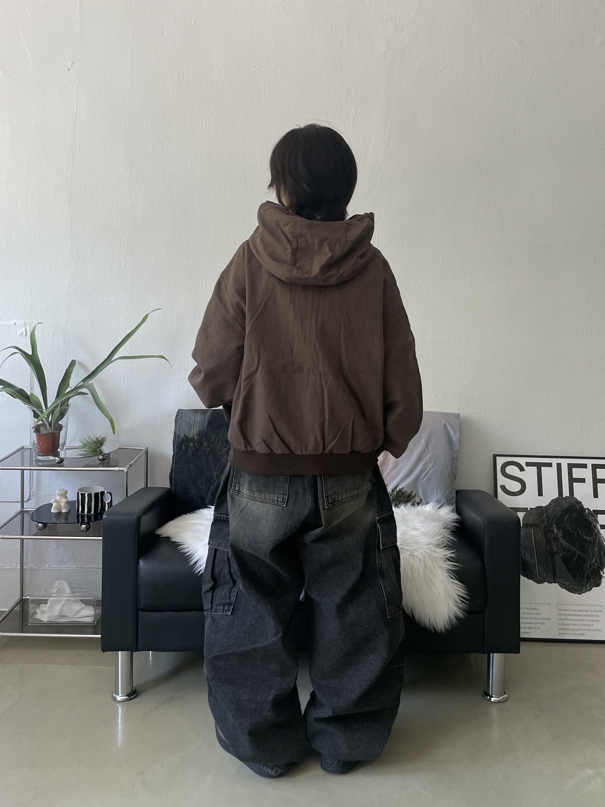 (W) Adidas Adimatic Earth Strata Dark Brown 착용 스타일 - 5